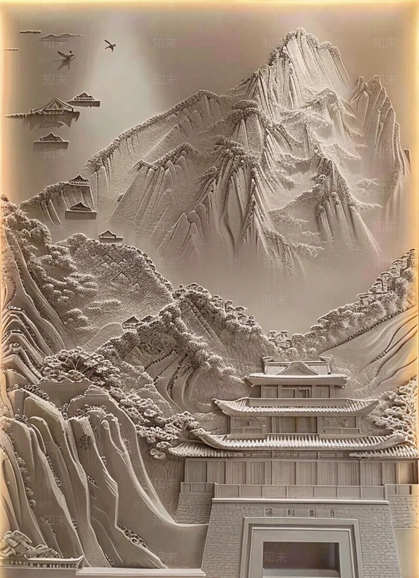 浮雕高端浮雕壁画贴图下载【ID:1161259234】