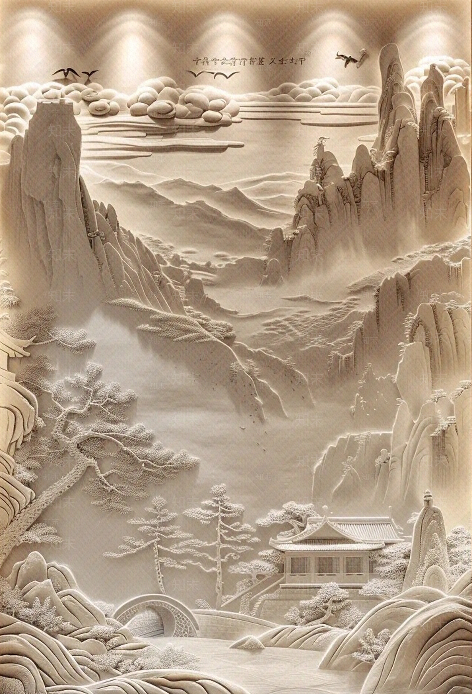 浮雕高端浮雕壁画贴图下载【ID:1161259739】