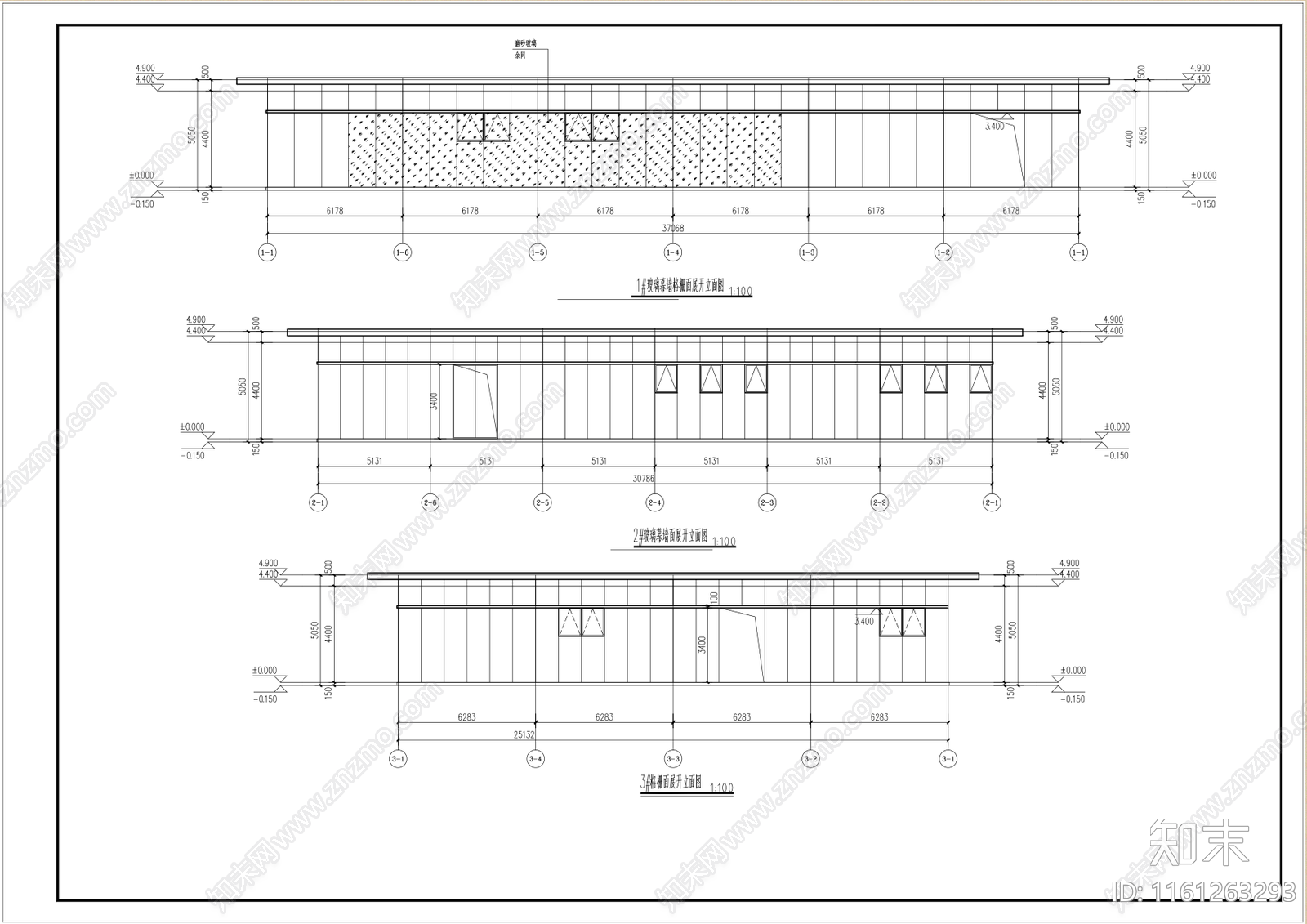 圆形公园公共厕所游客驿站建筑施工图下载【ID:1161263293】