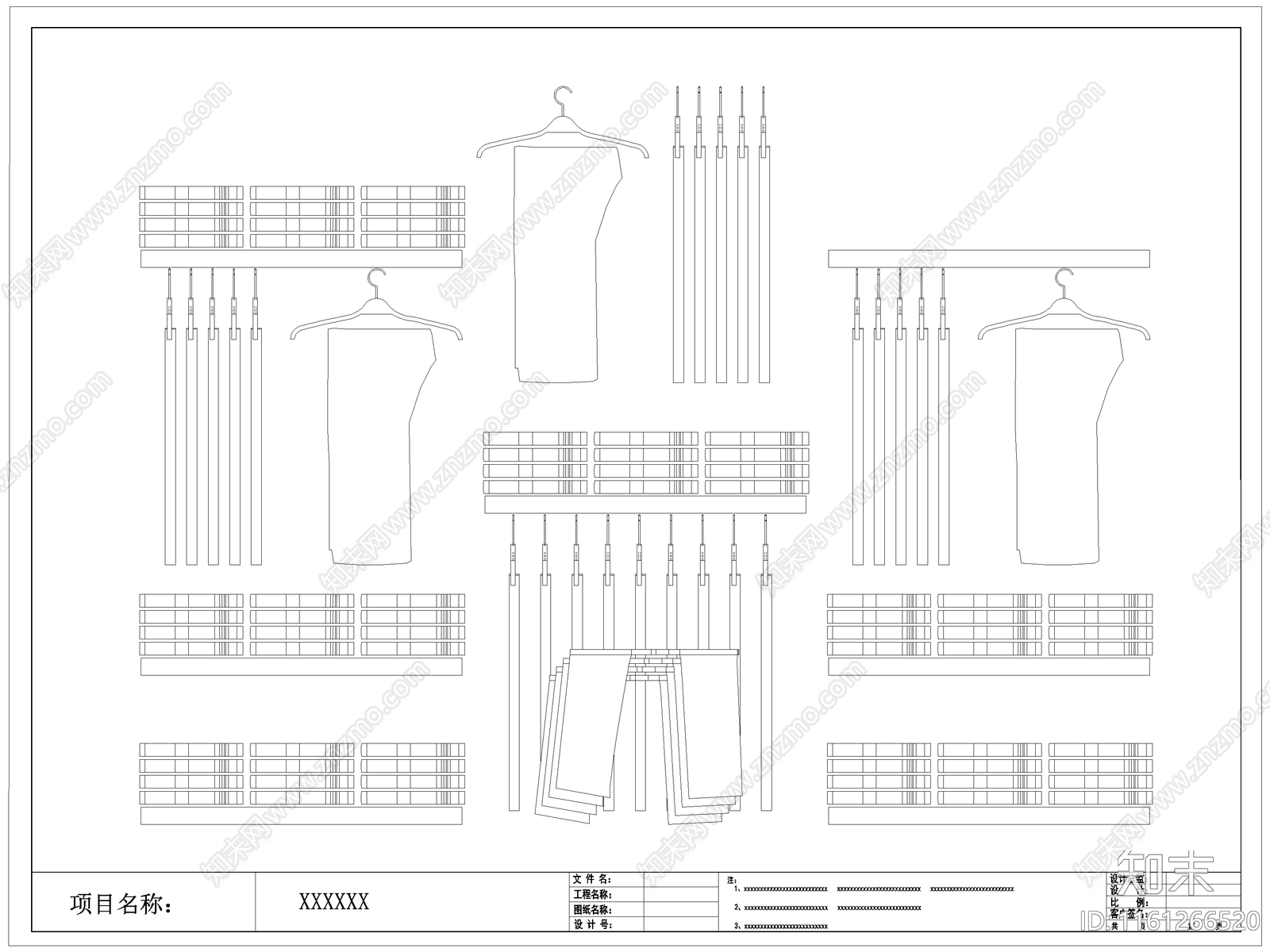 现代衣服服饰施工图下载【ID:1161266520】