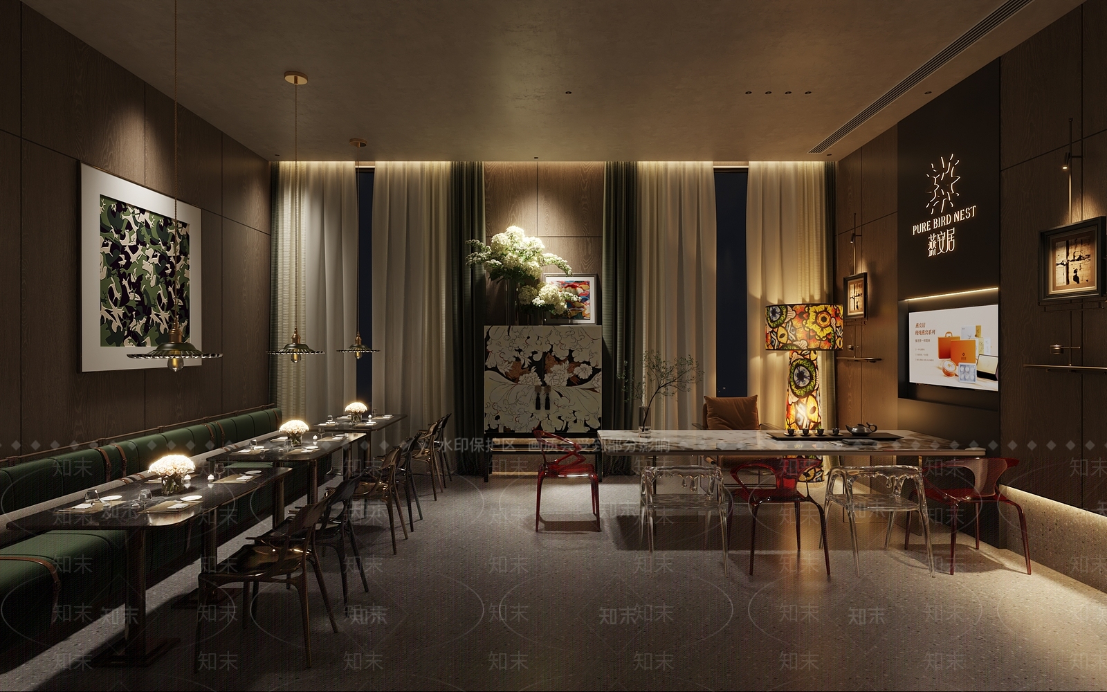 现代咖啡厅3D模型下载【ID:1214444663】