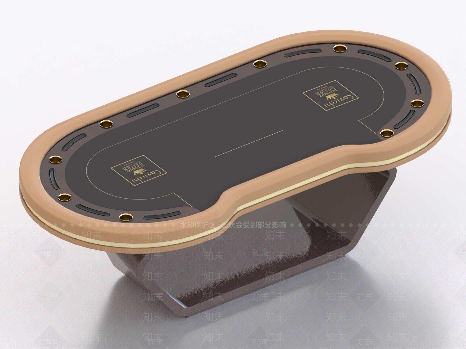 现代赌桌3D模型下载【ID:1161275918】_知末3d模型网