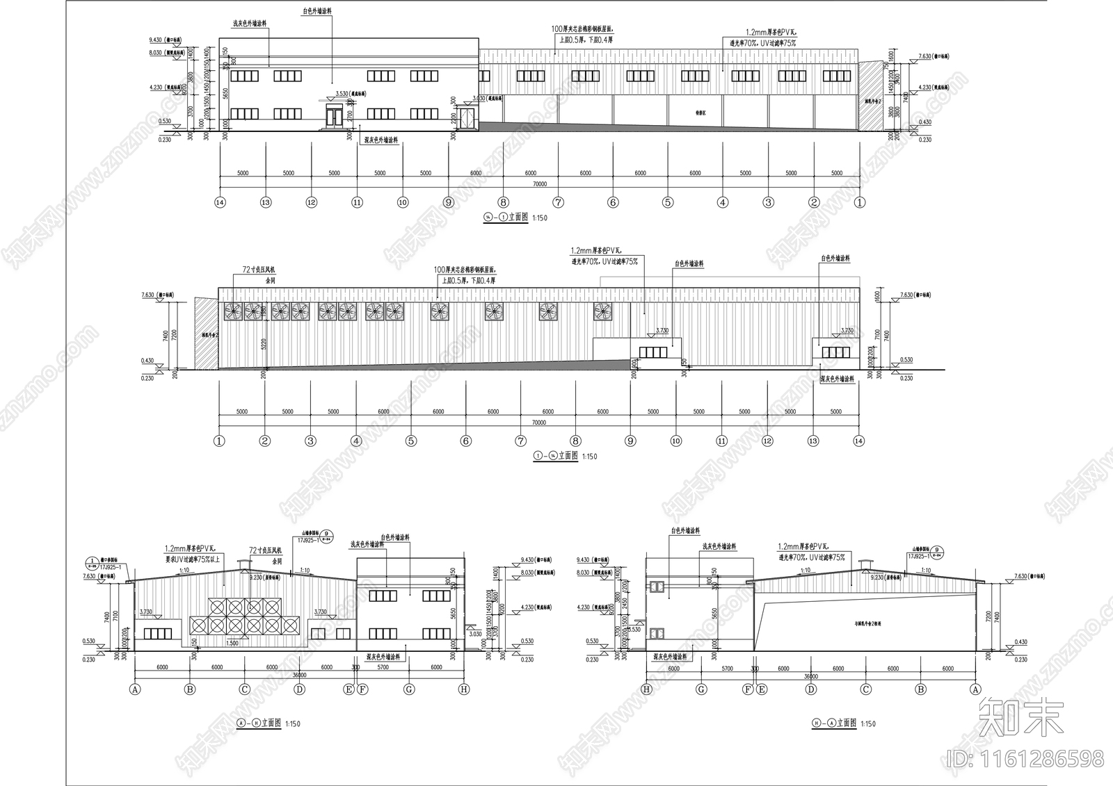 牛场改扩建项目建施工图下载【ID:1161286598】