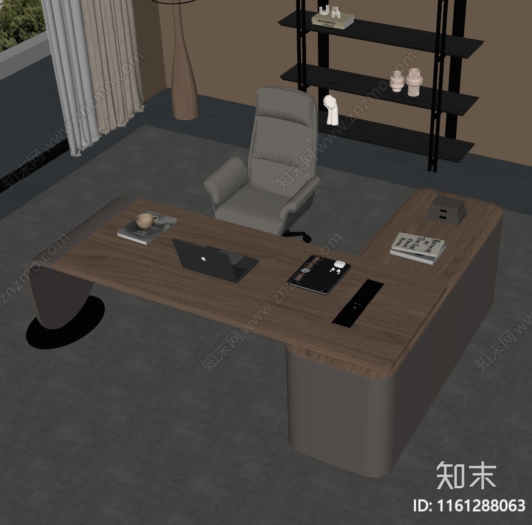 现代办公桌椅SU模型下载【ID:1161288063】