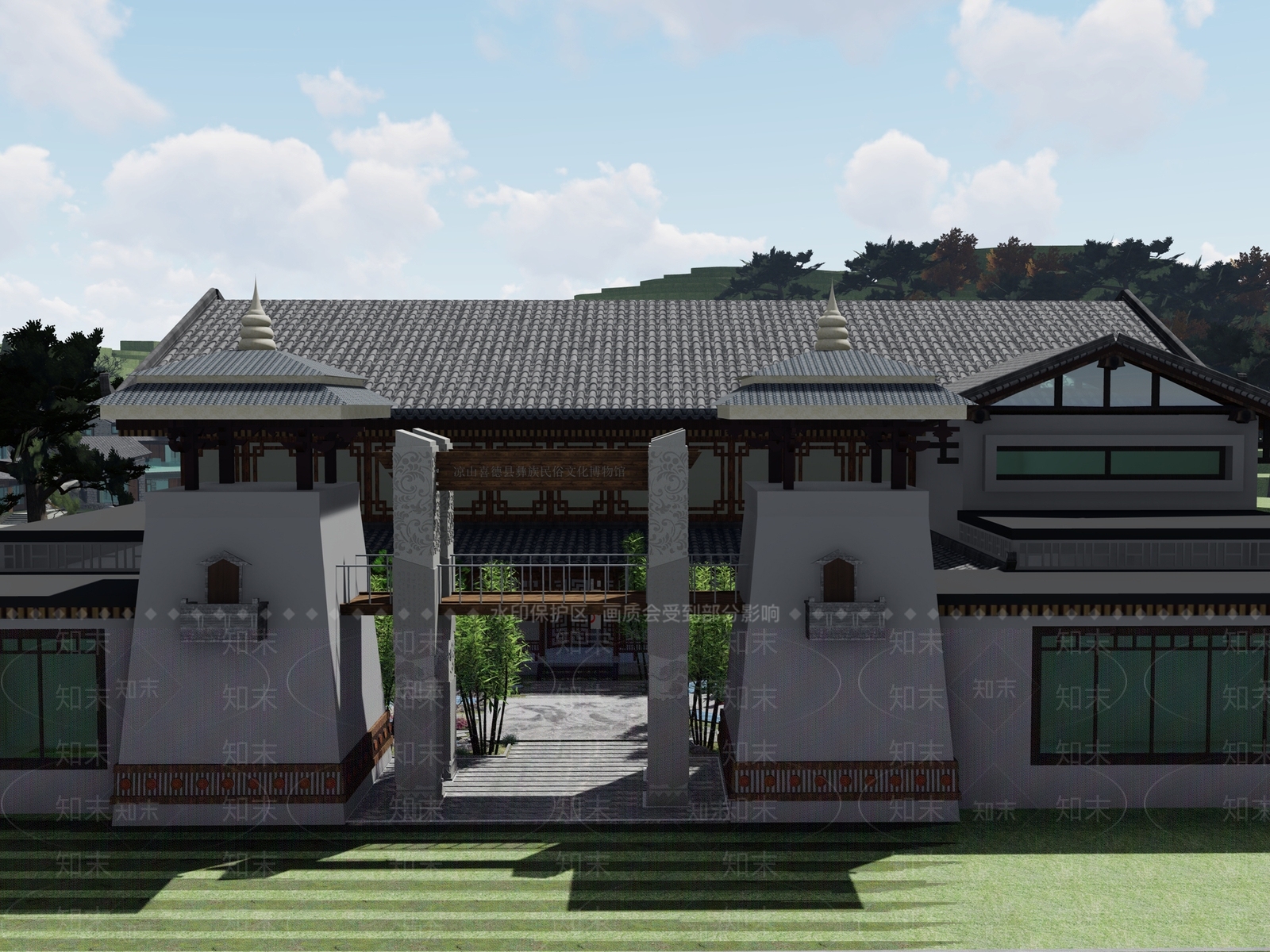 文化展厅SU模型下载【ID:1164215113】