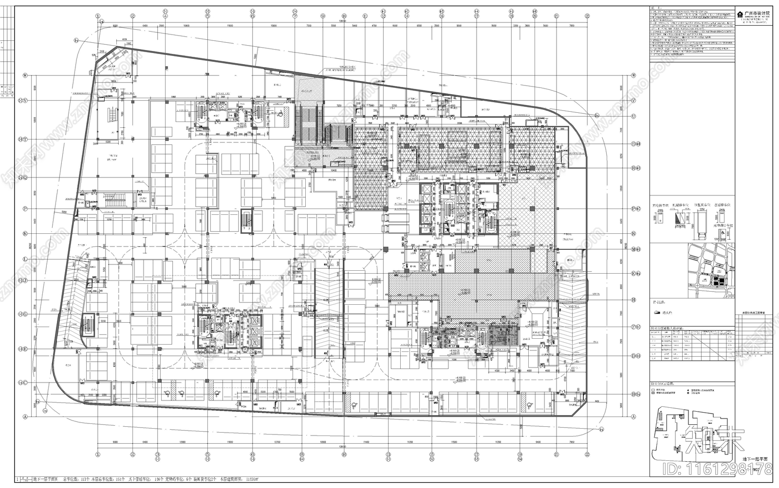 高层办公楼建cad施工图下载【ID:1161298178】