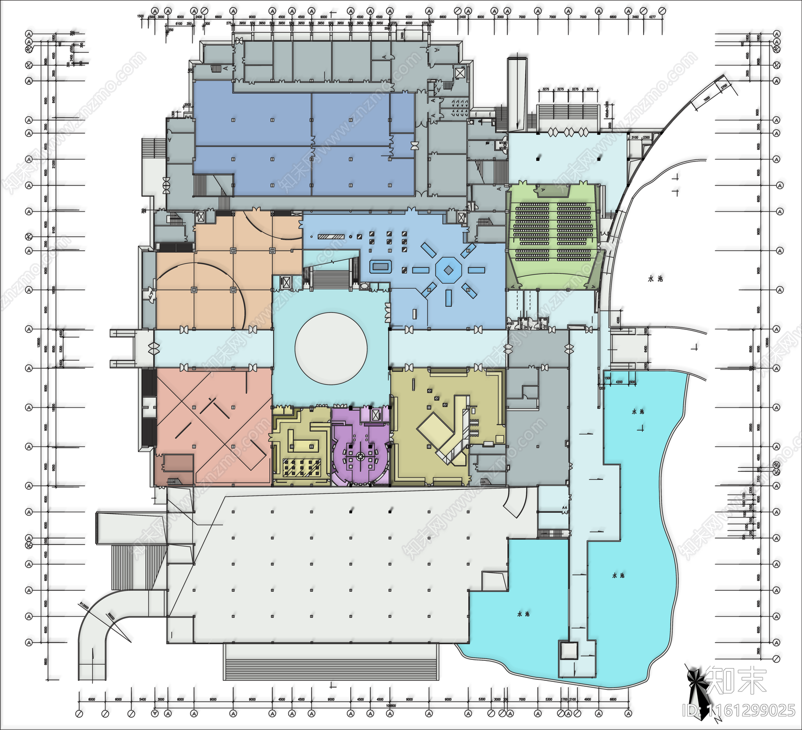 巴蜀博物馆2平面图施工图下载【ID:1161299025】