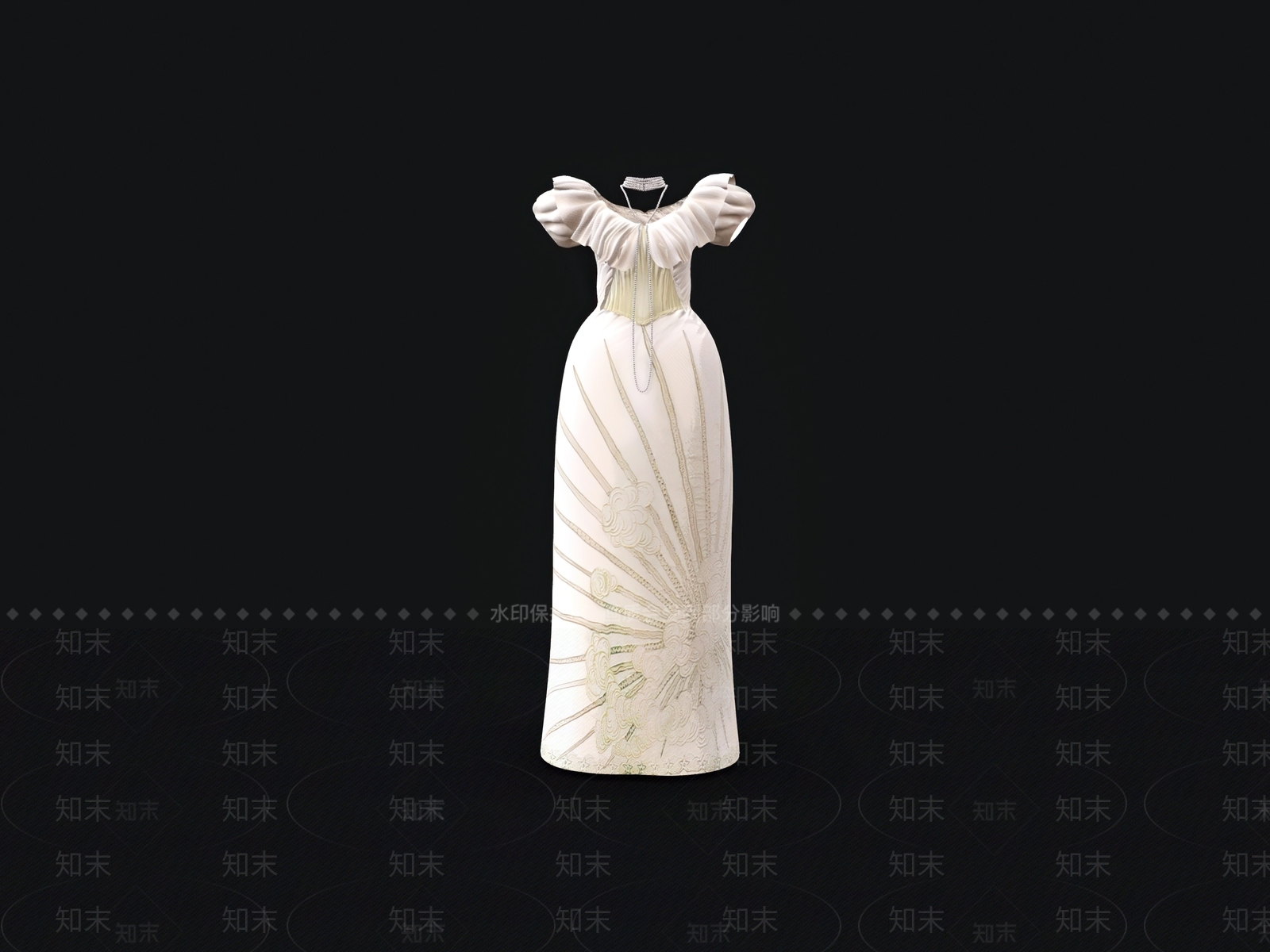 礼服SU模型下载【ID:1161299555】