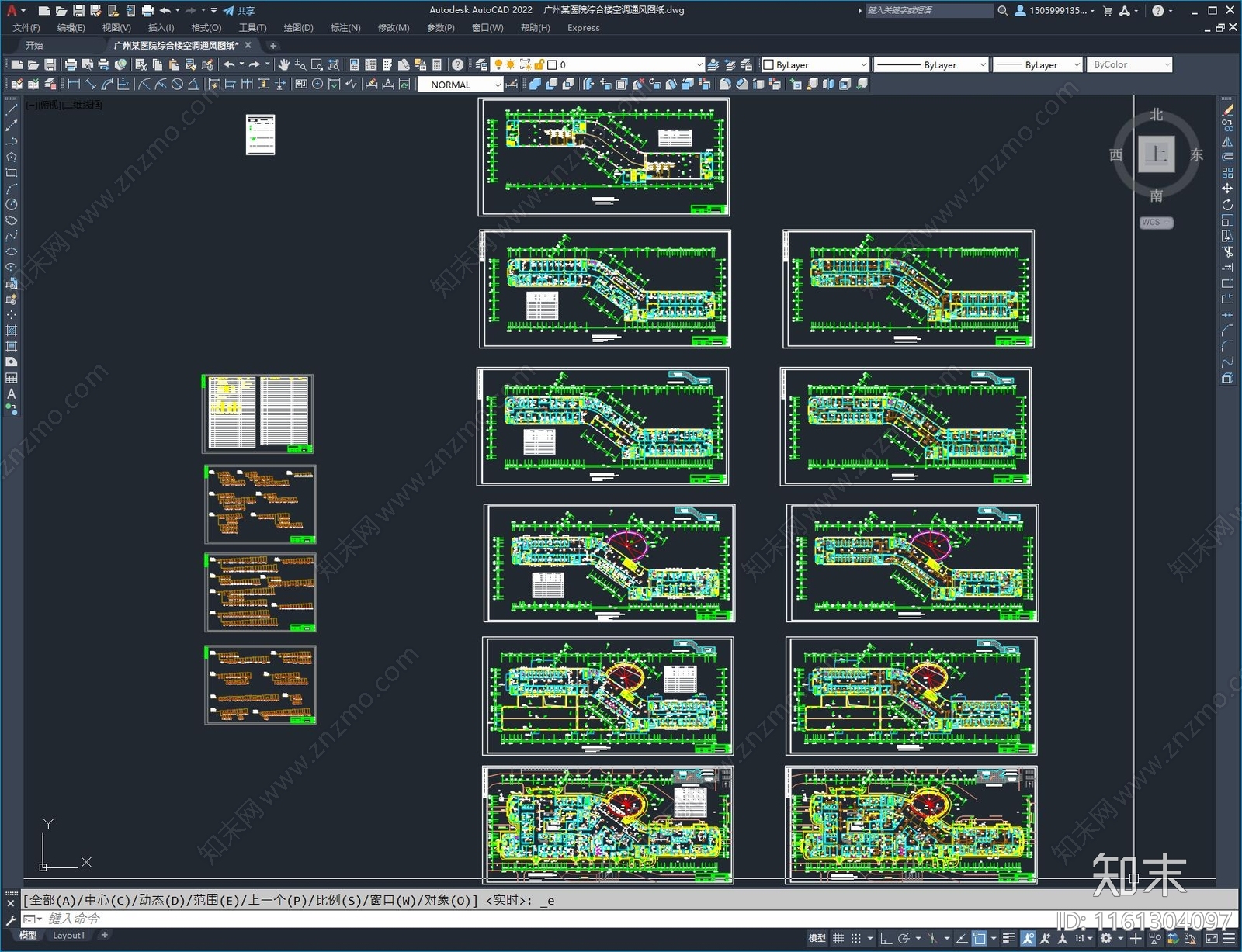 广州某医院综合楼空调通风图纸施工图下载【ID:1161304097】