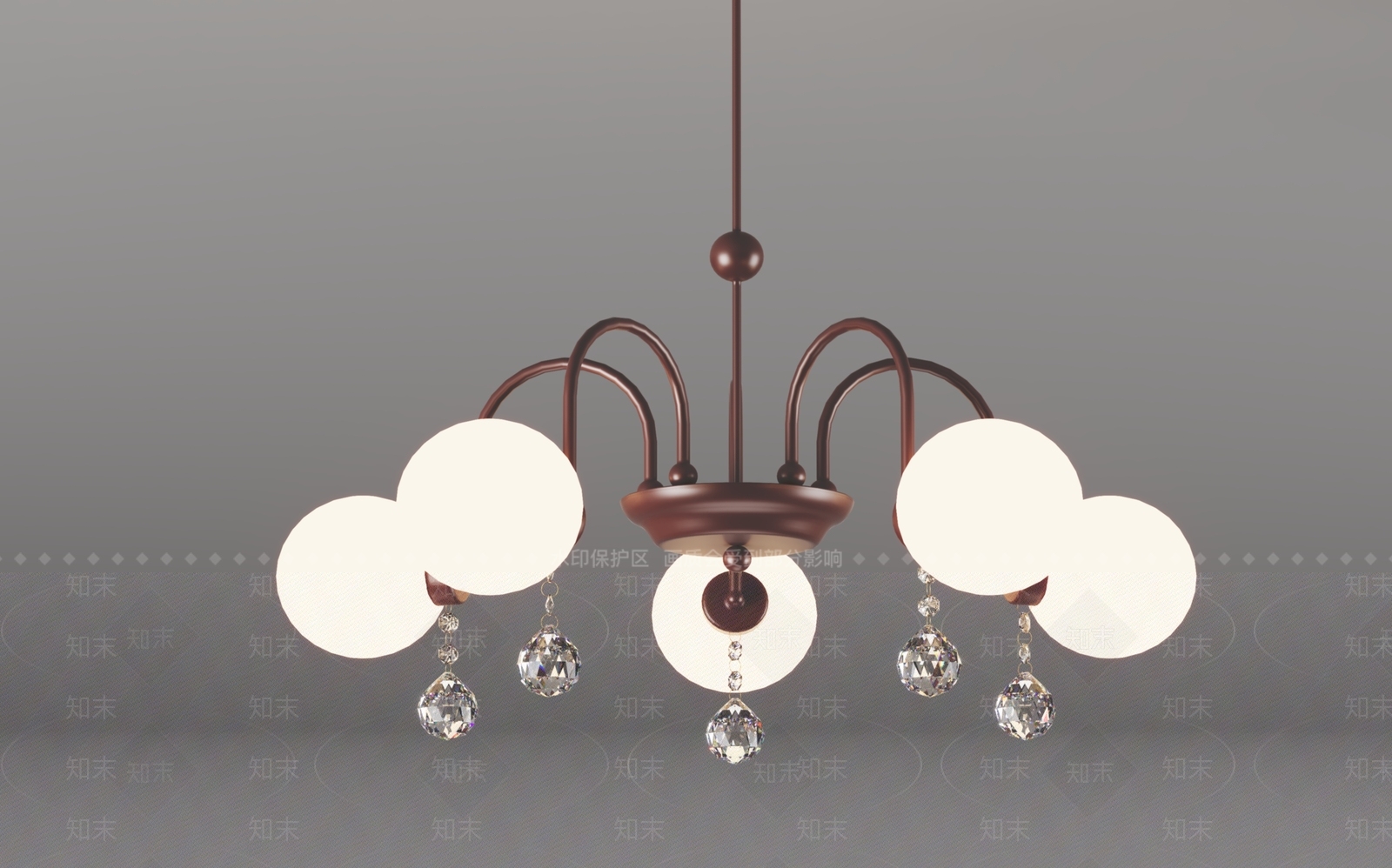 北欧吊灯3D模型下载【ID:1161306276】