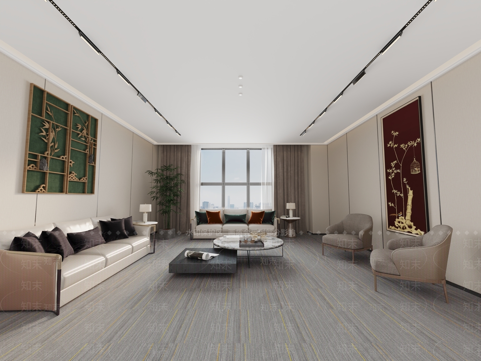 现代公司接待室3D模型下载【ID:1161310733】