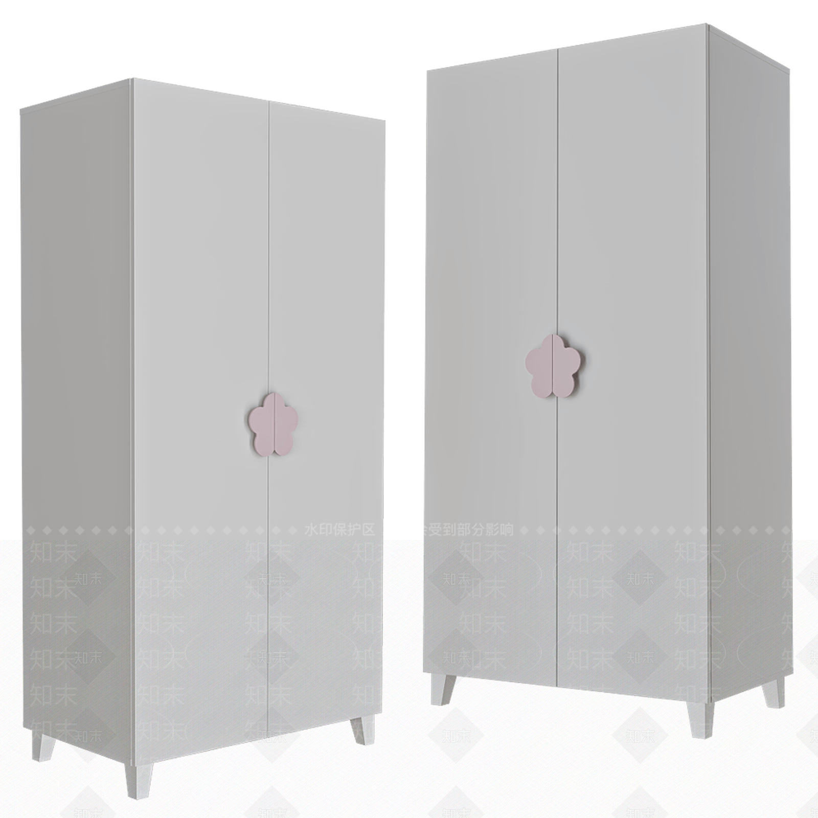 Bami现代儿童房衣柜3D模型下载【ID:1161321288】