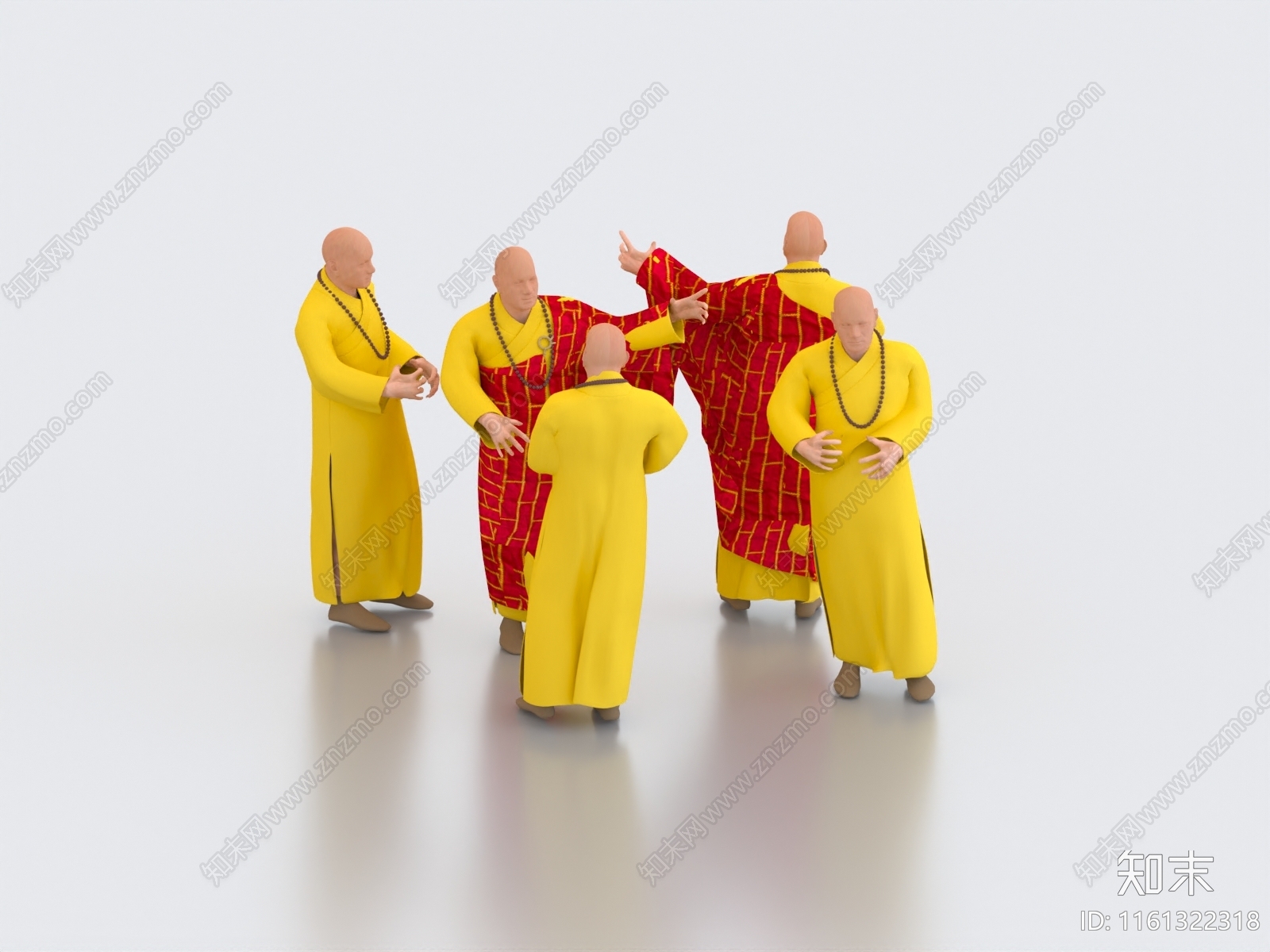 和尚3D模型下载【ID:1161322318】