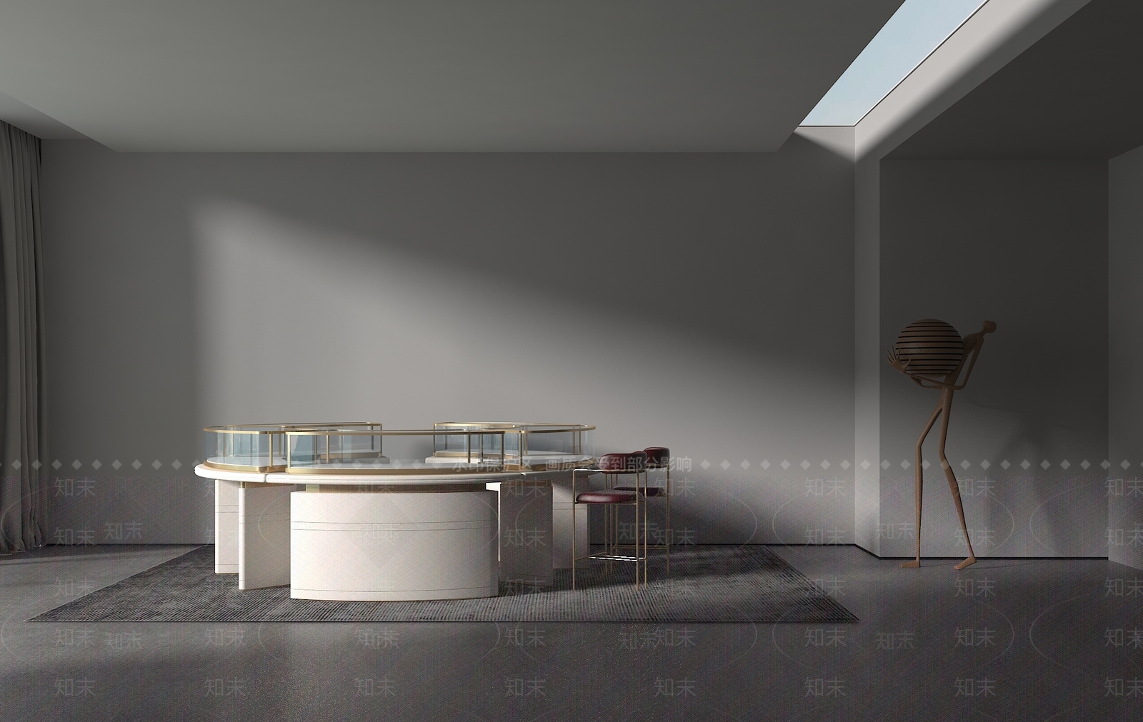 现代珠宝柜台3D模型下载【ID:1161326828】