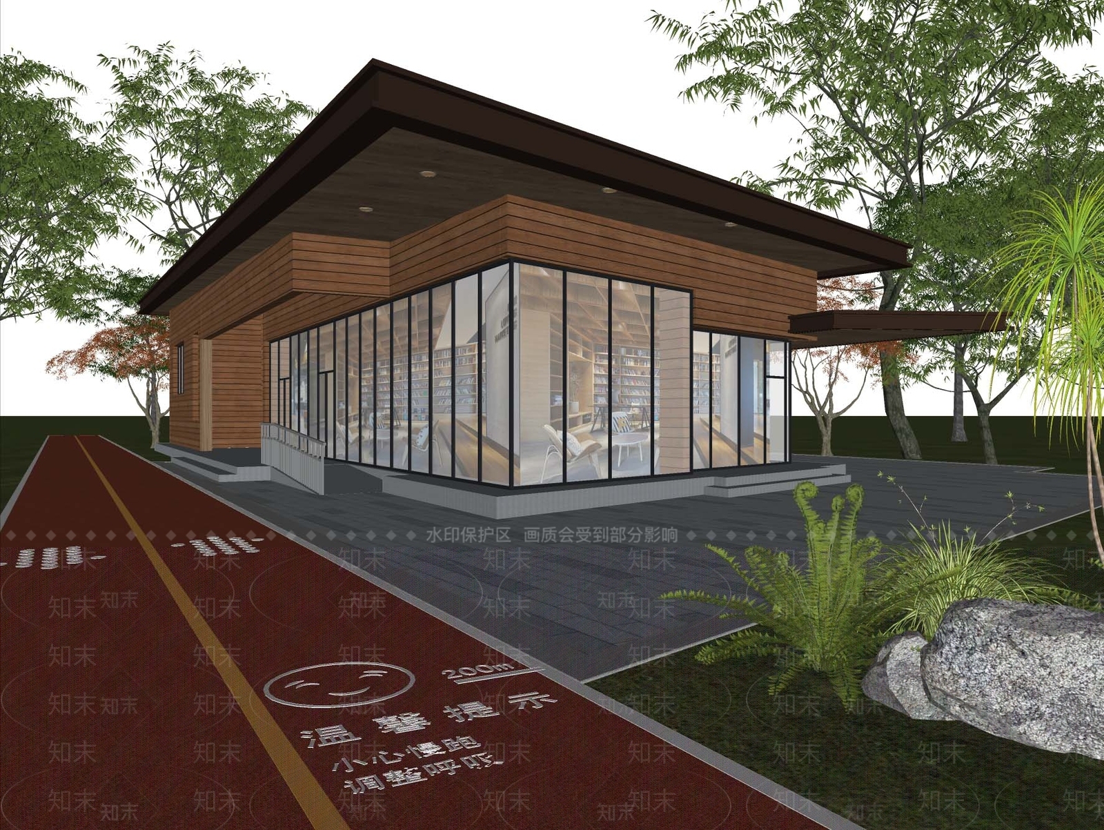 现代公园驿站SU模型下载【ID:1161336034】
