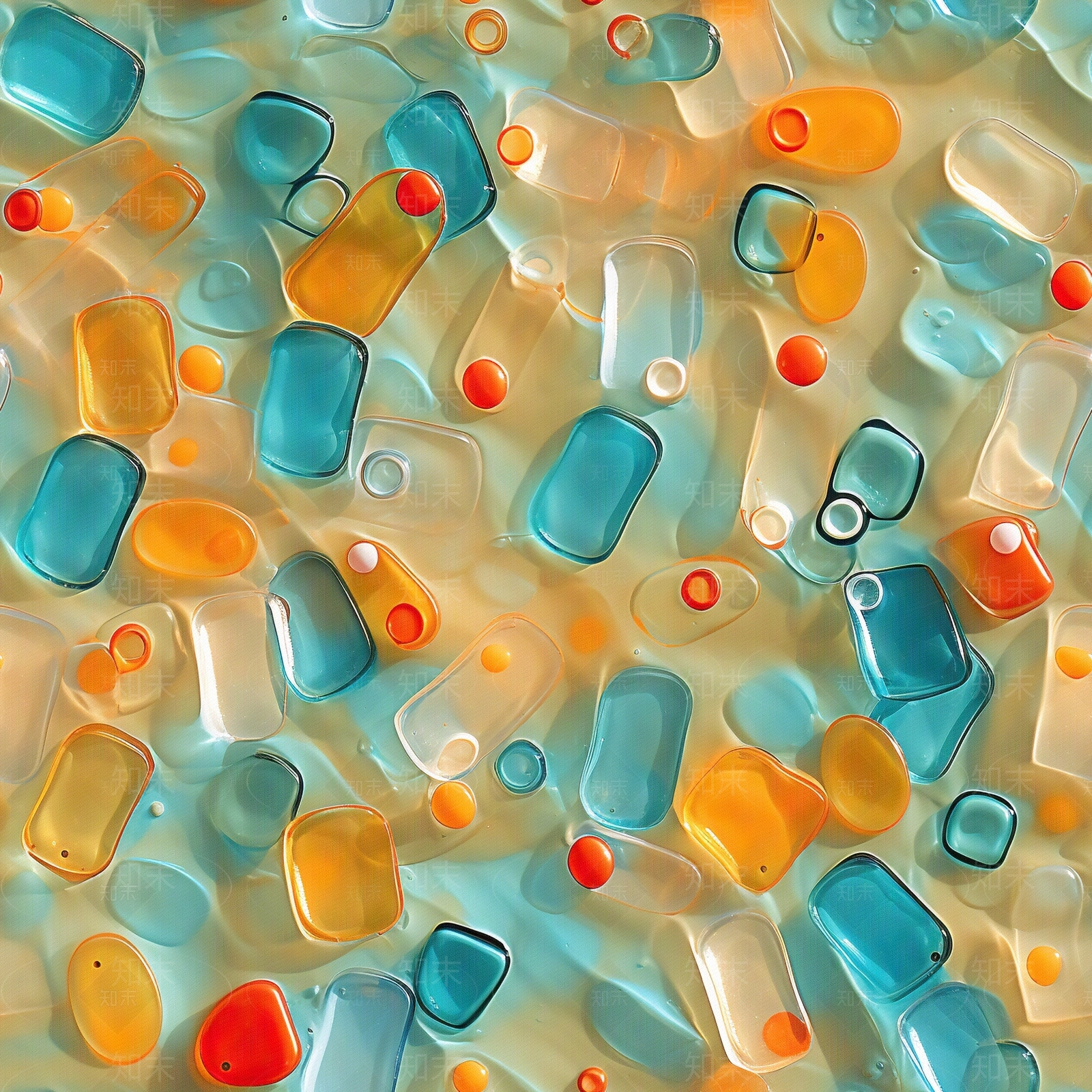 无缝彩色玻璃颗粒地面贴图下载【ID:1161339466】