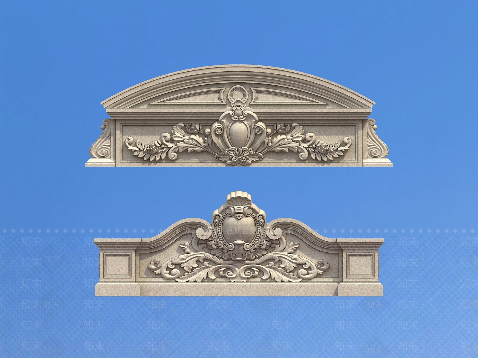欧式古典雕花3D模型下载【ID:1161341925】
