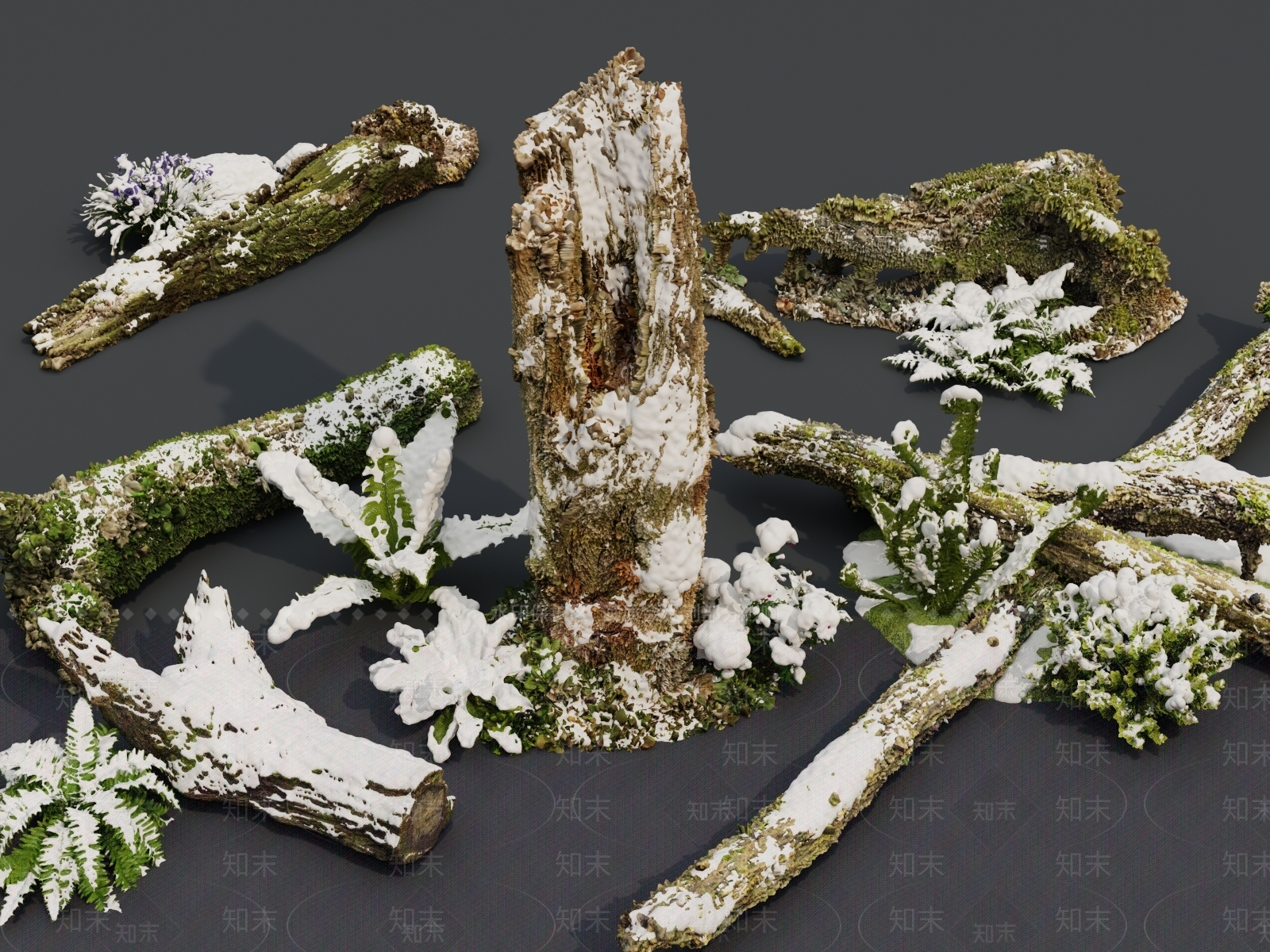 雪景3D模型下载【ID:1161347711】