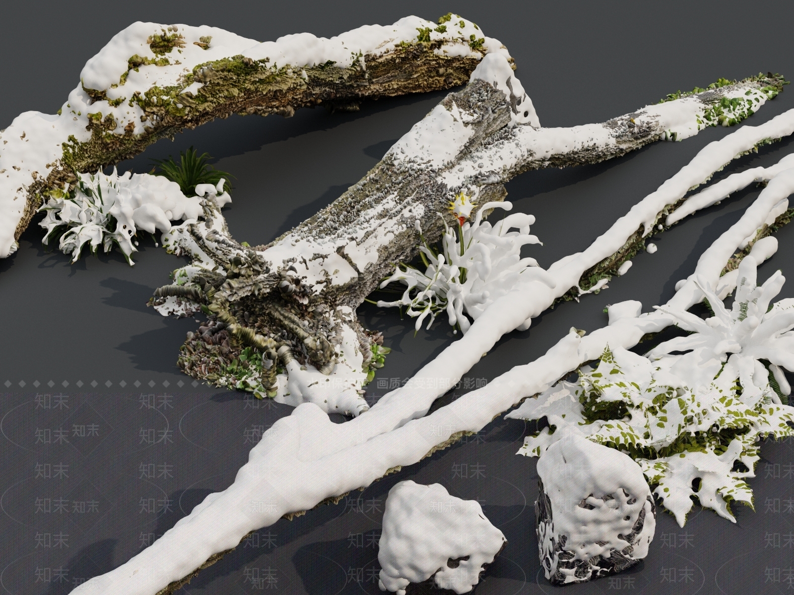 雪景3D模型下载【ID:1161347775】