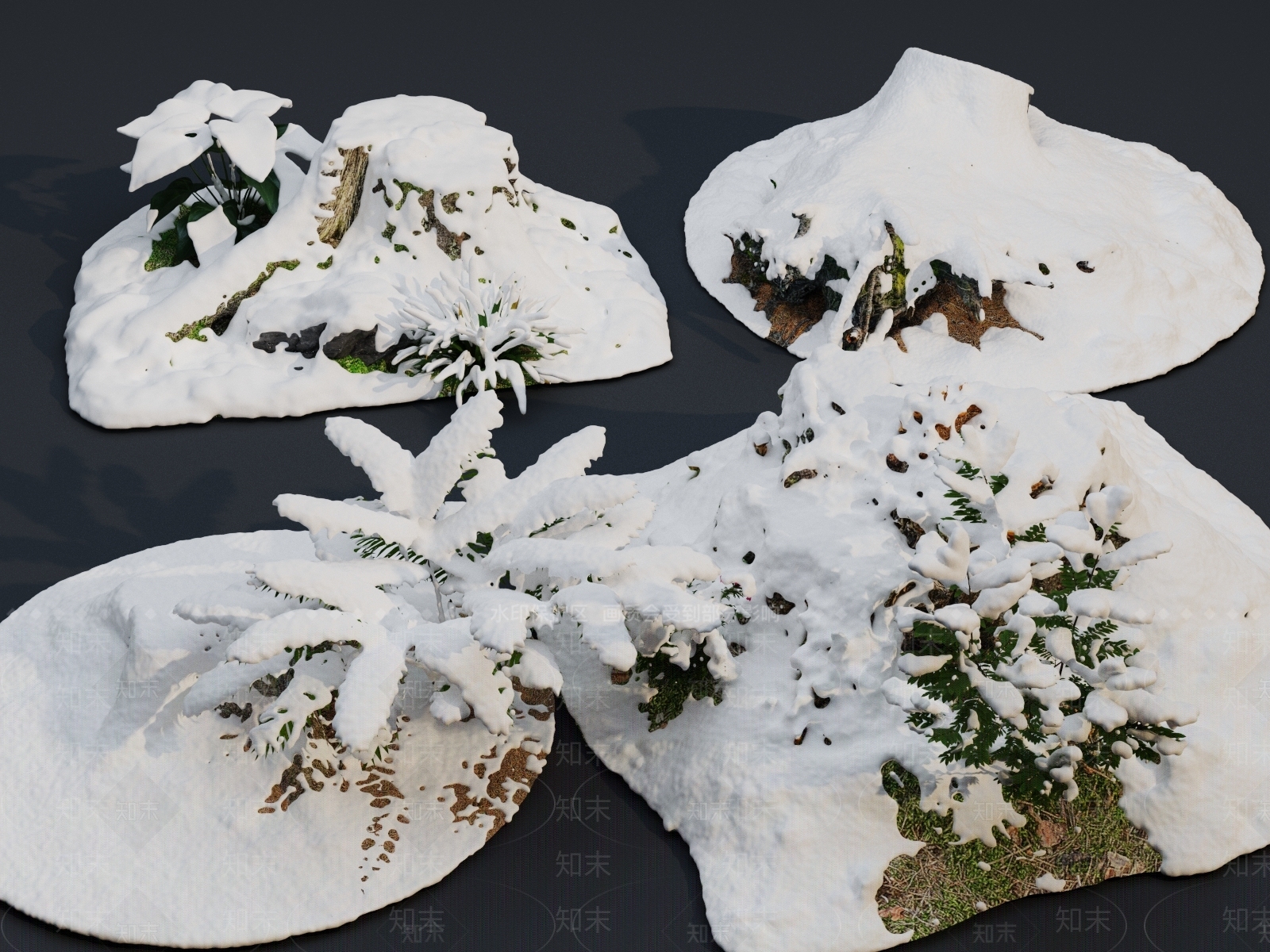 雪景3D模型下载【ID:1161347769】