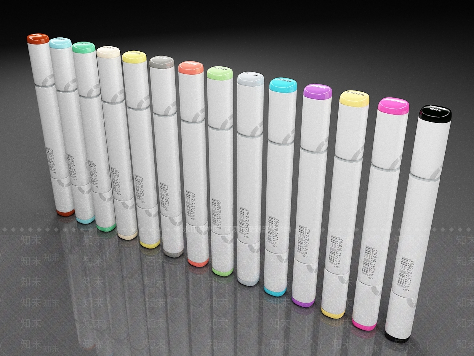 现代马克笔3D模型下载【ID:1161353021】