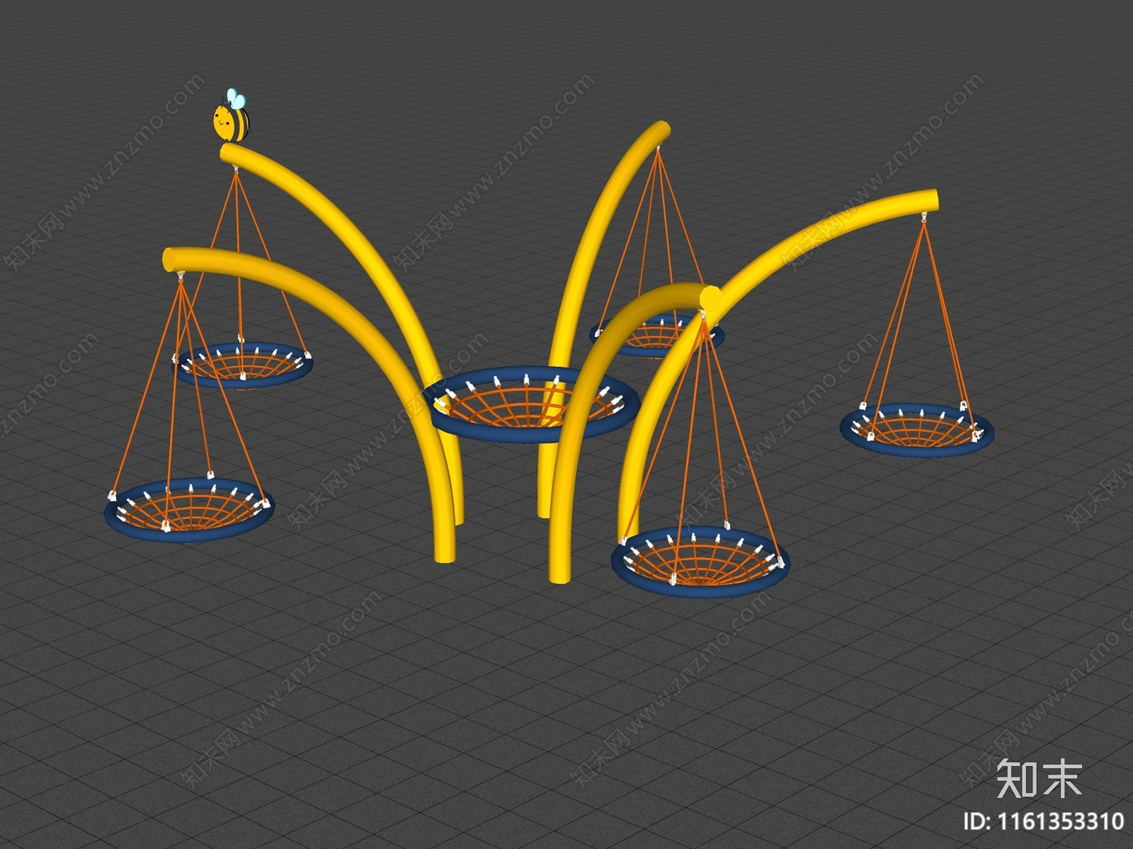 现代儿童吊椅SU模型下载【ID:1161353310】