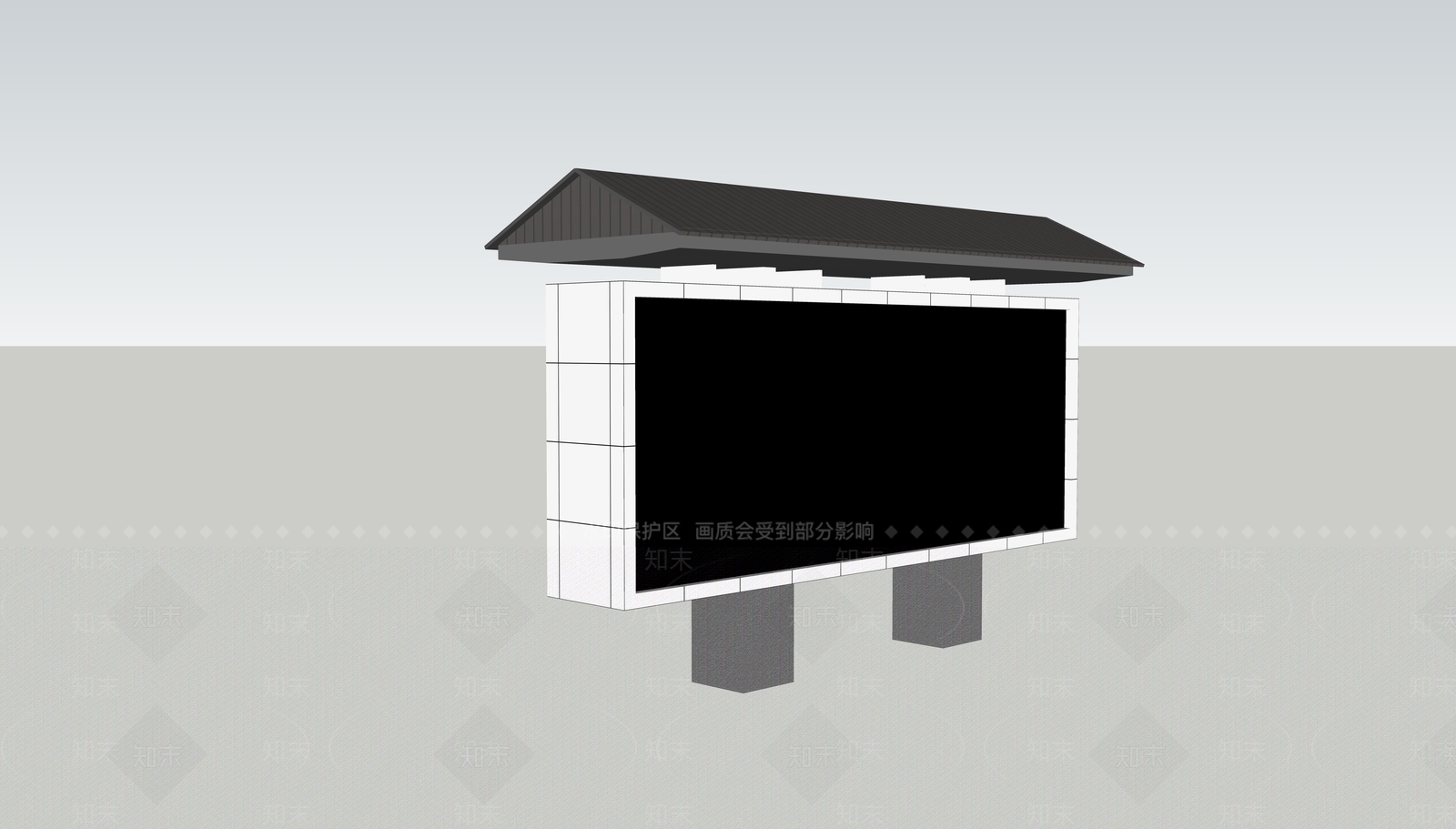 户外LED显示屏SU模型下载【ID:1161359467】