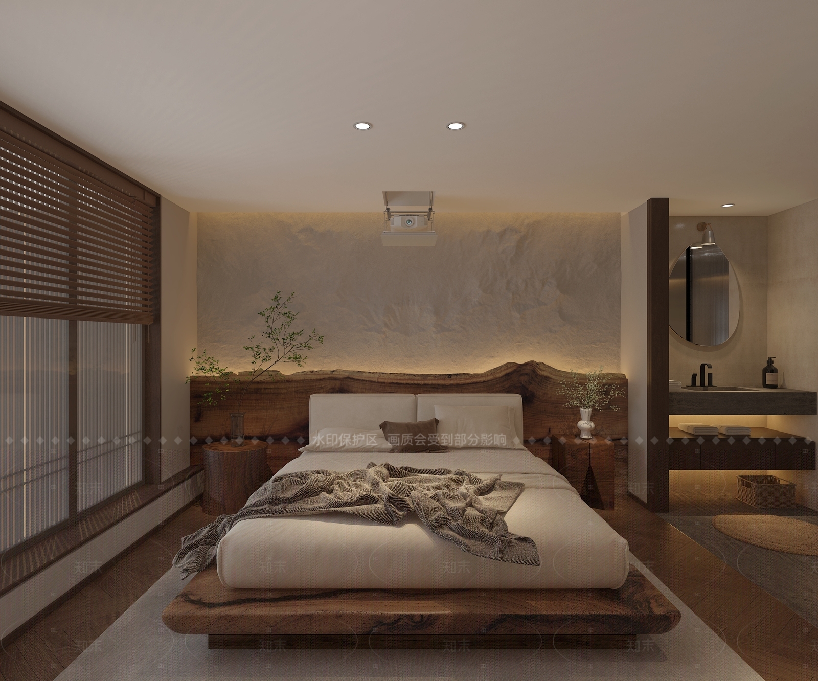 侘寂茶室3D模型下载【ID:1214599583】