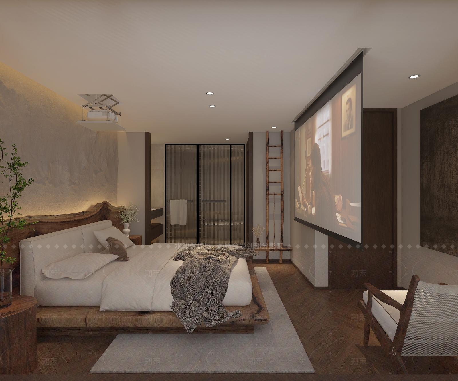 侘寂茶室3D模型下载【ID:1214599583】
