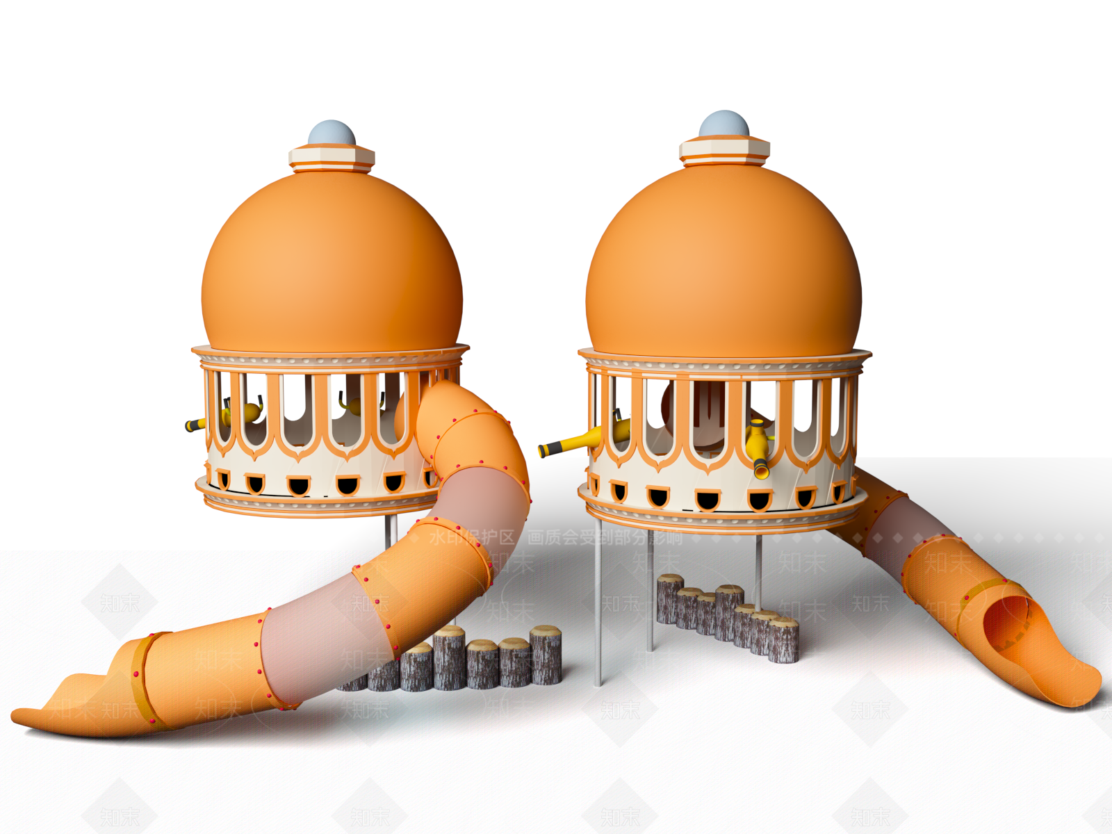 儿童游乐器材3D模型下载【ID:1161364991】