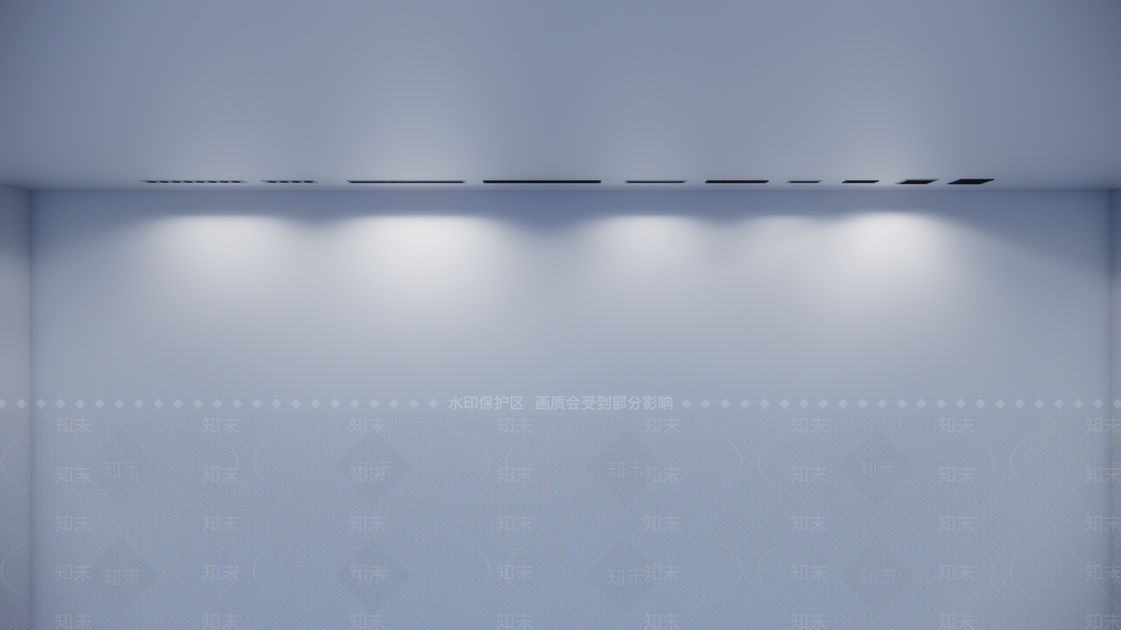 现代格栅灯SU模型下载【ID:1161369407】