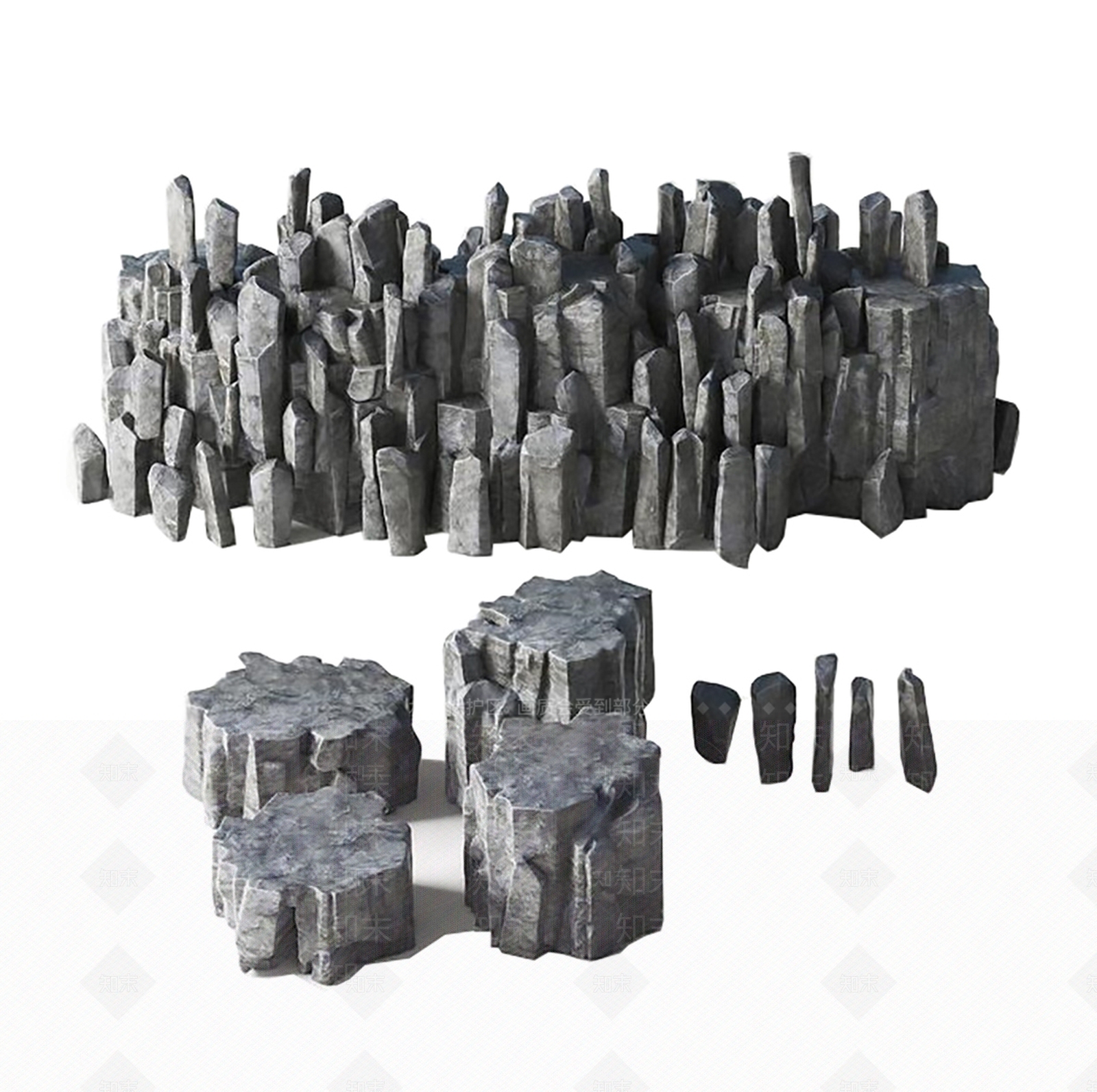 现代雕塑摆件3D模型下载【ID:1161371975】