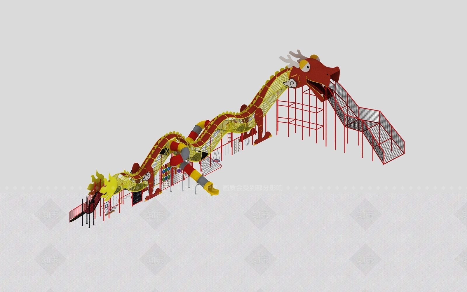 龙造型游乐设备3D模型下载【ID:1161374567】