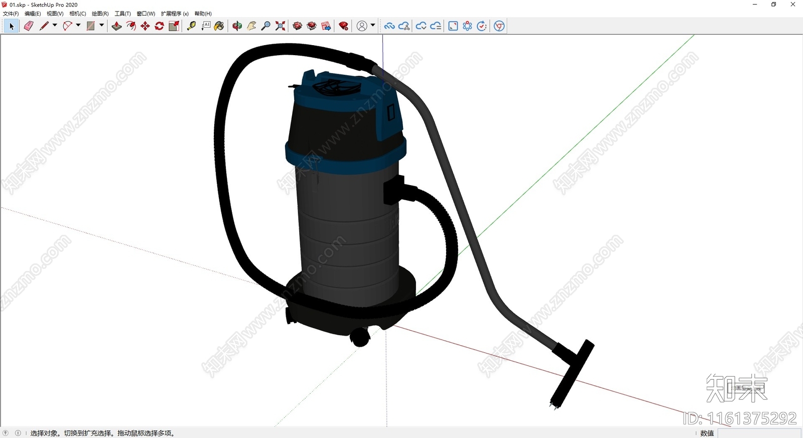 吸尘器SU模型下载【ID:1161375292】