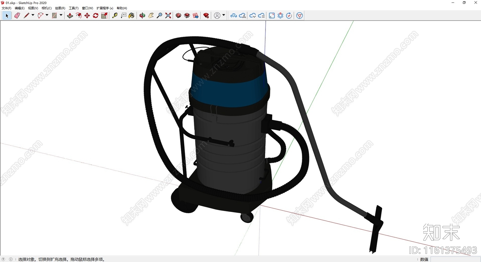 吸尘器SU模型下载【ID:1161375493】
