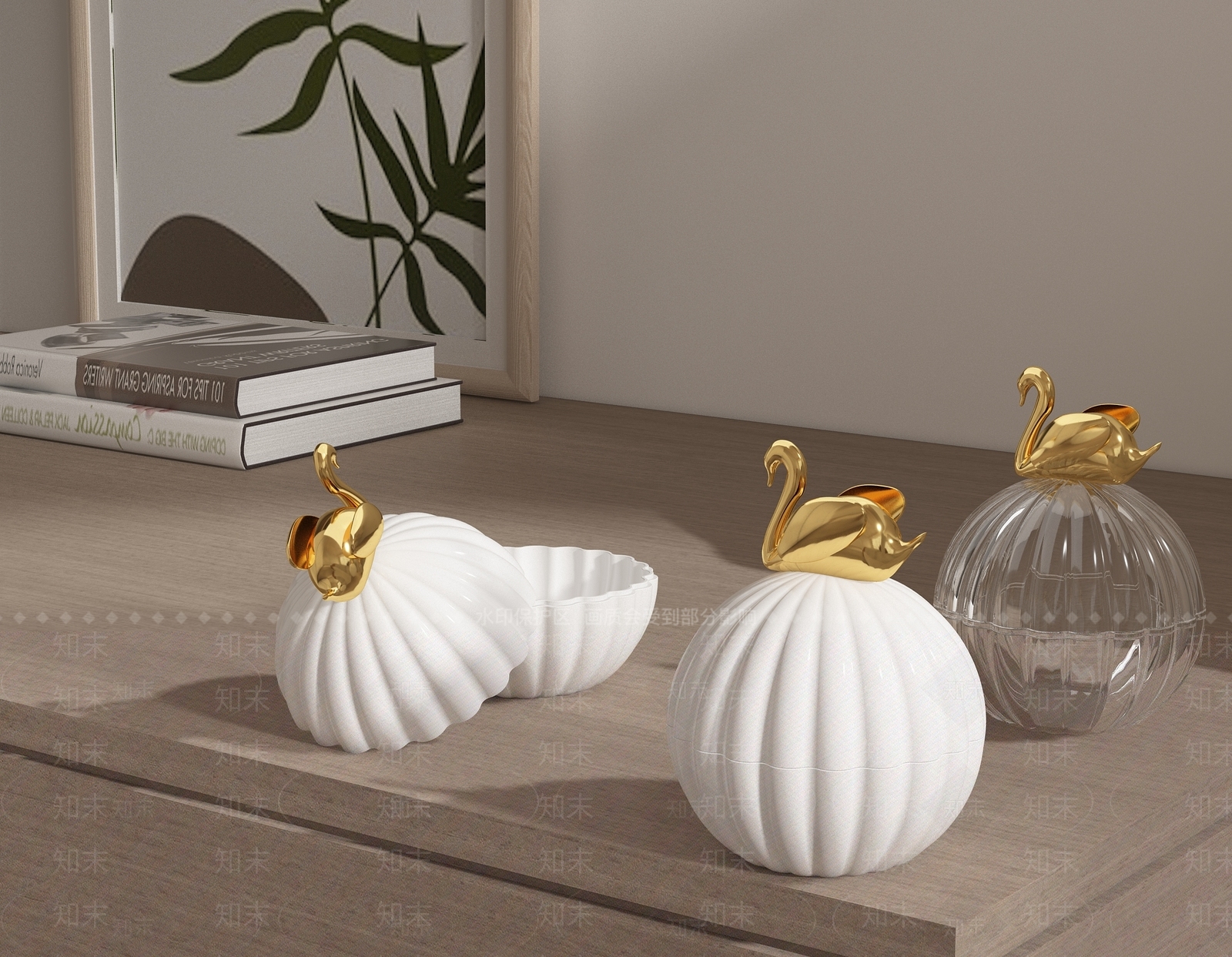 现代首饰收纳盒3D模型下载【ID:1161377631】