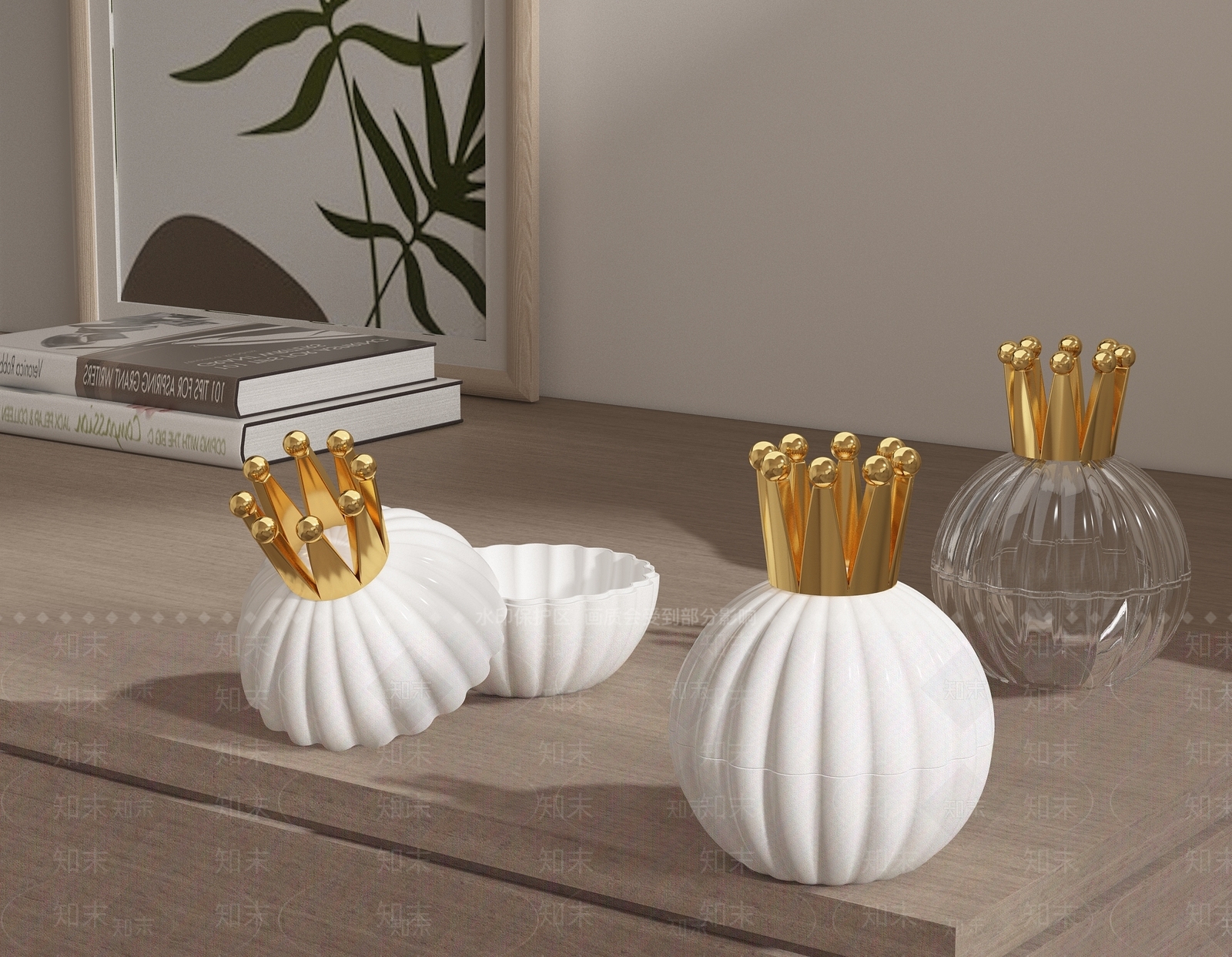 现代首饰收纳盒3D模型下载【ID:1161377995】