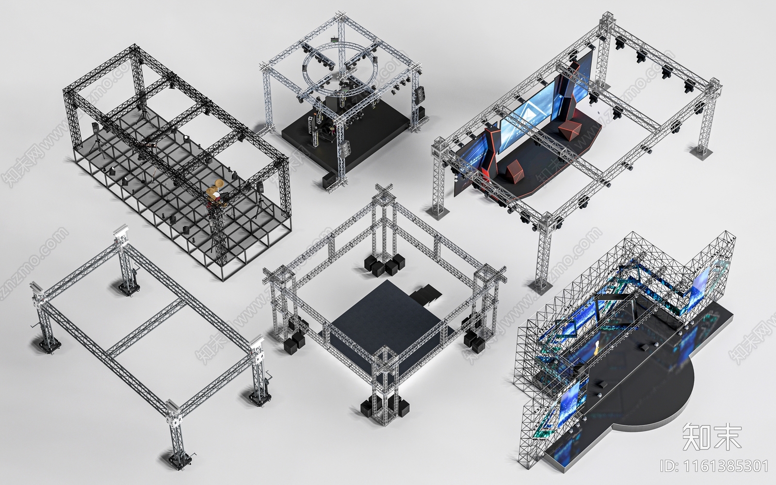 现代户外舞台3D模型下载【ID:1161385301】