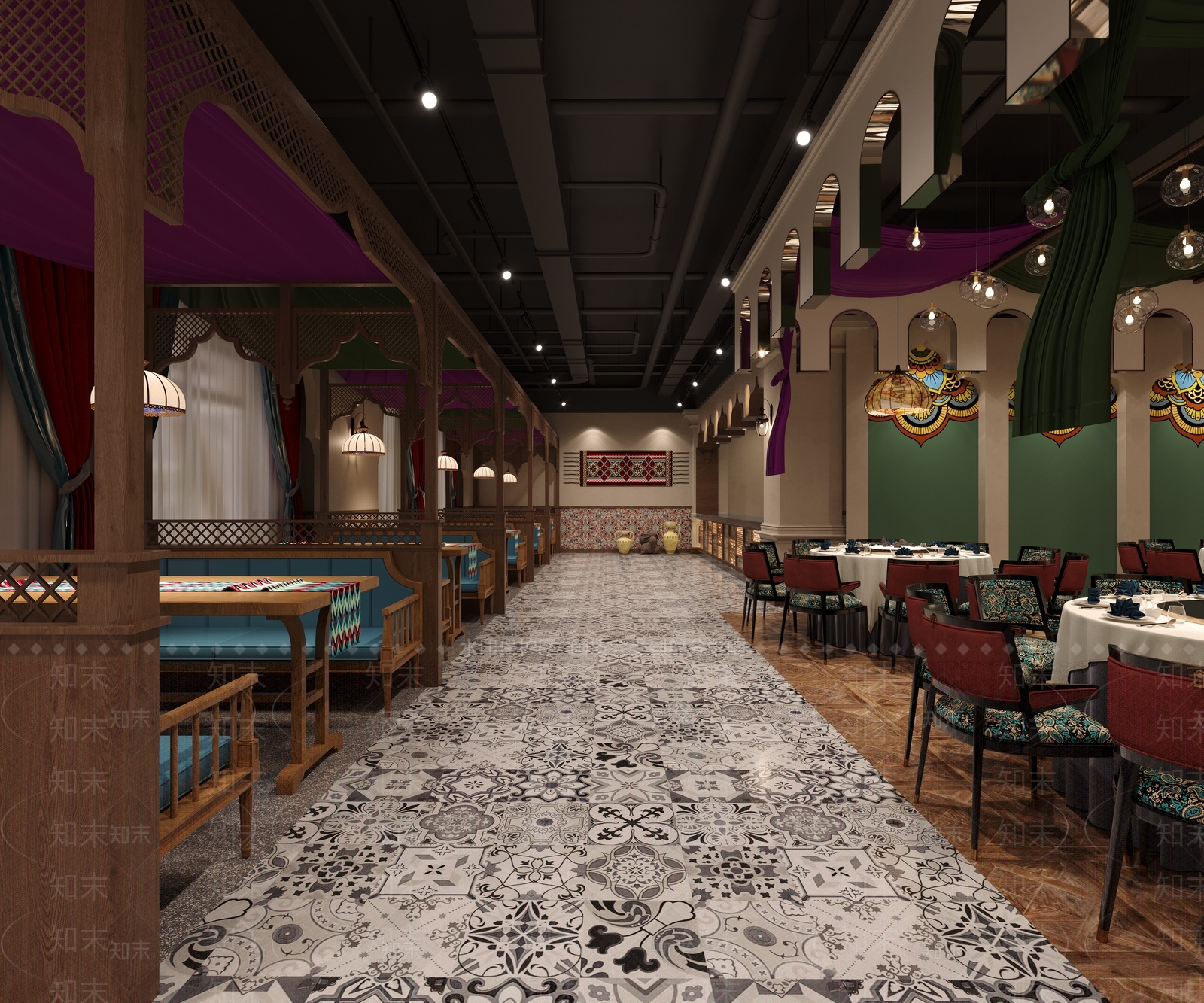 东南亚餐厅3D模型下载【ID:1161390130】
