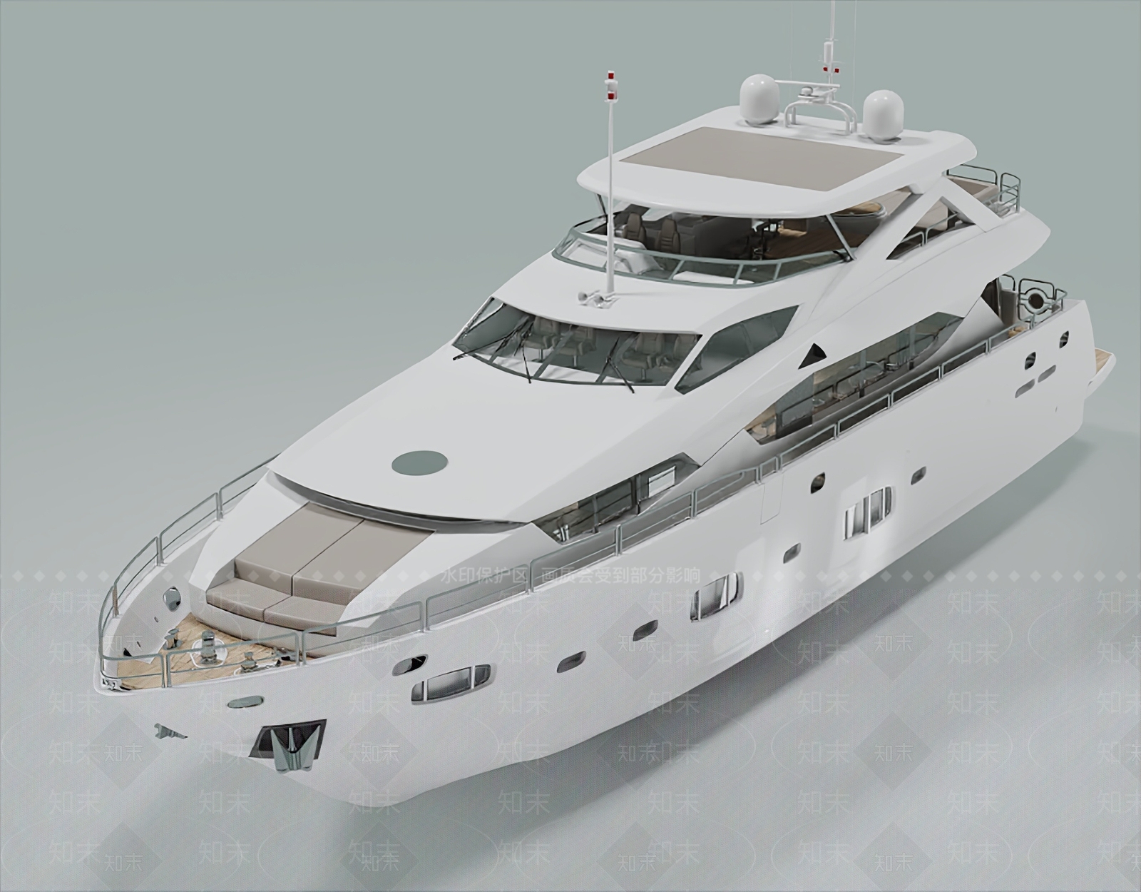 现代游艇3D模型下载【ID:1161391257】