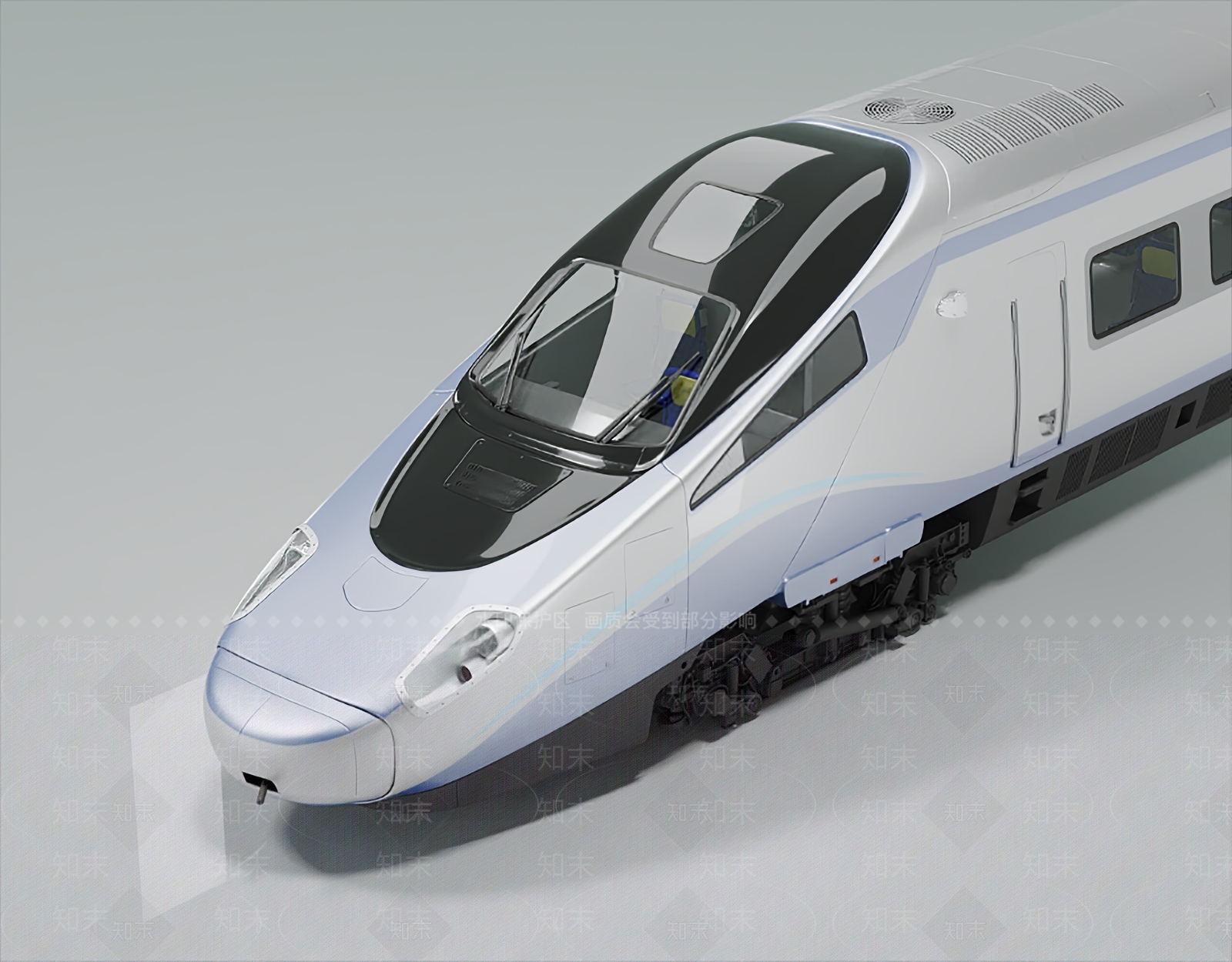 现代高铁3D模型下载【ID:1161392771】