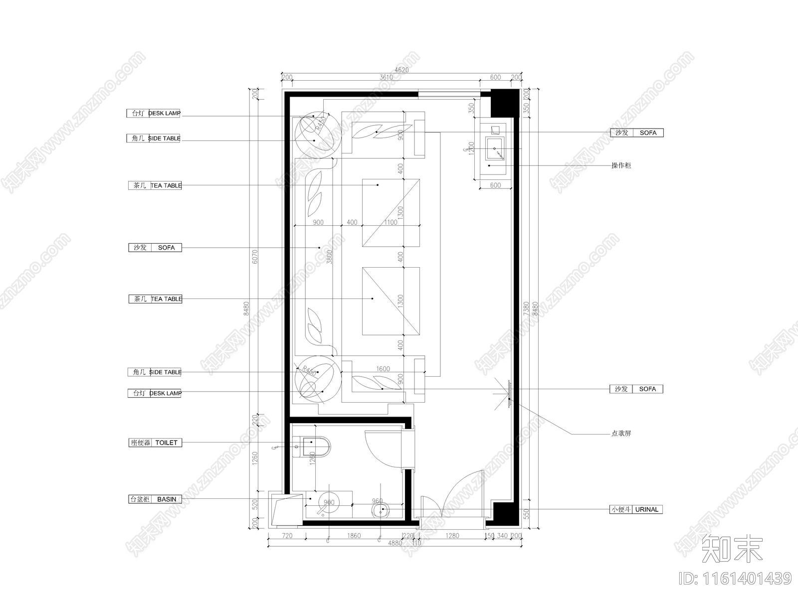 KTV包cad施工图下载【ID:1161401439】