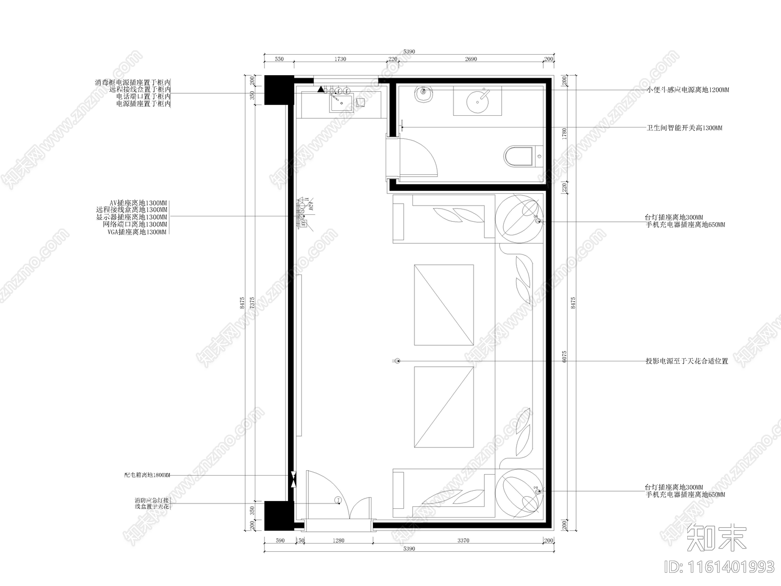 KTV包cad施工图下载【ID:1161401993】