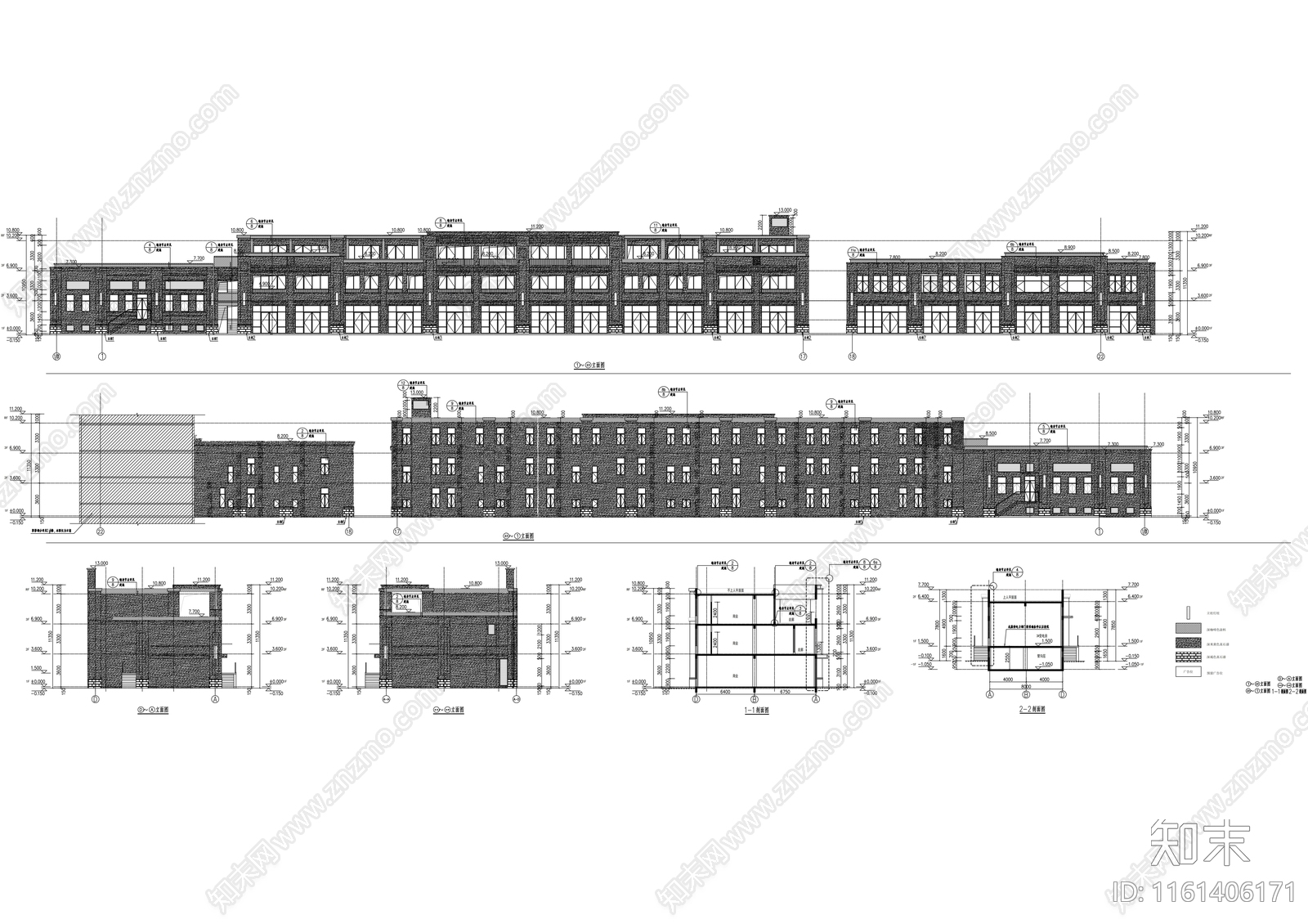小区沿街商业建cad施工图下载【ID:1161406171】