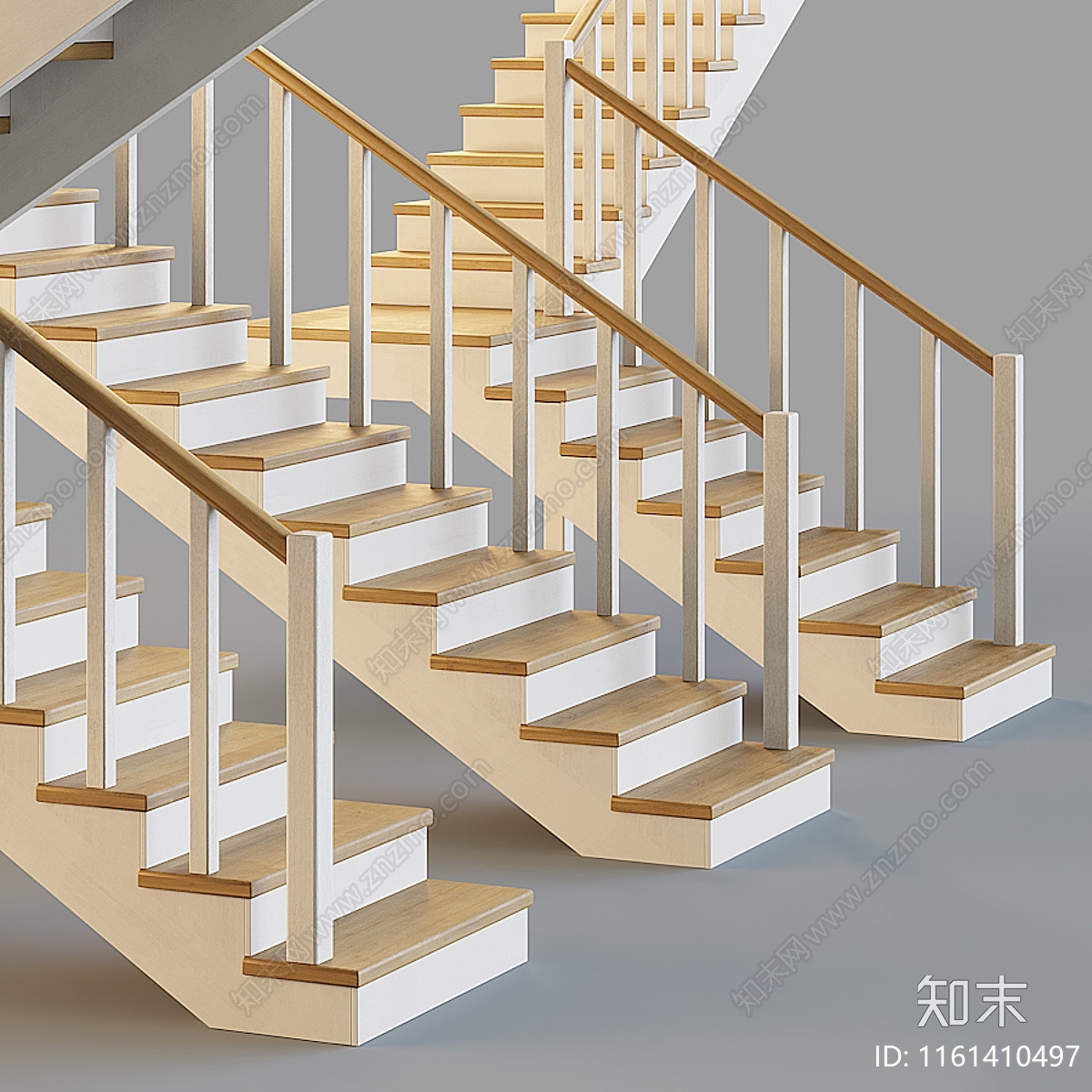 现代转折楼梯3D模型下载【ID:1161410497】