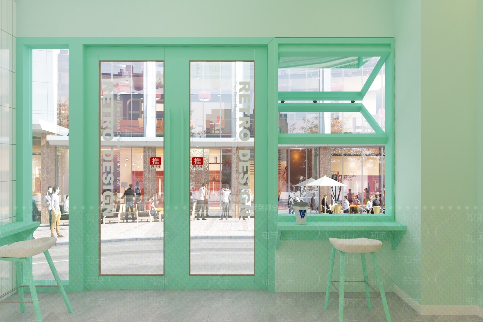 现代奶茶店3D模型下载【ID:1161417769】