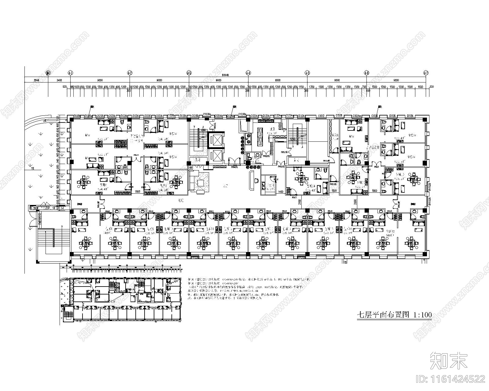 1000平米棋牌室平面布置图顶面设备消防布置图施工图下载【ID:1161424522】