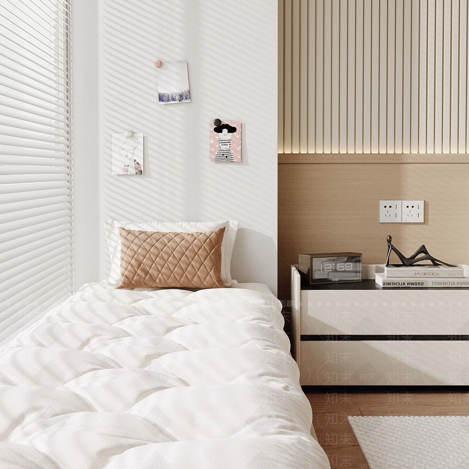 现代飘窗垫SU模型下载【ID:1161424912】