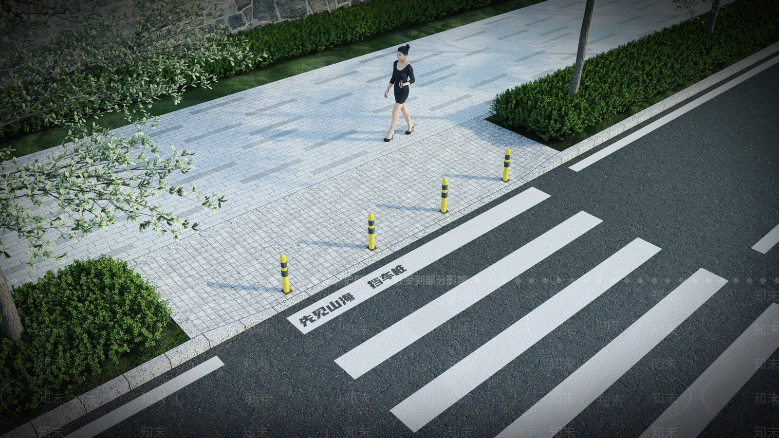 车挡石SU模型下载【ID:1161426887】