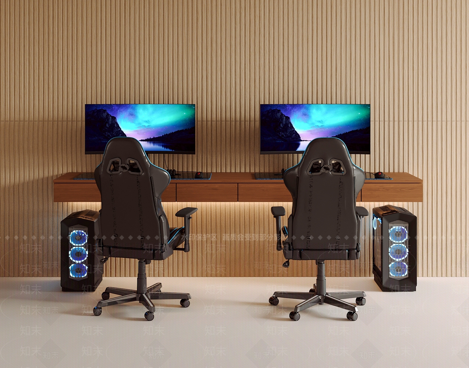 现代办公桌椅SU模型下载【ID:1161431782】